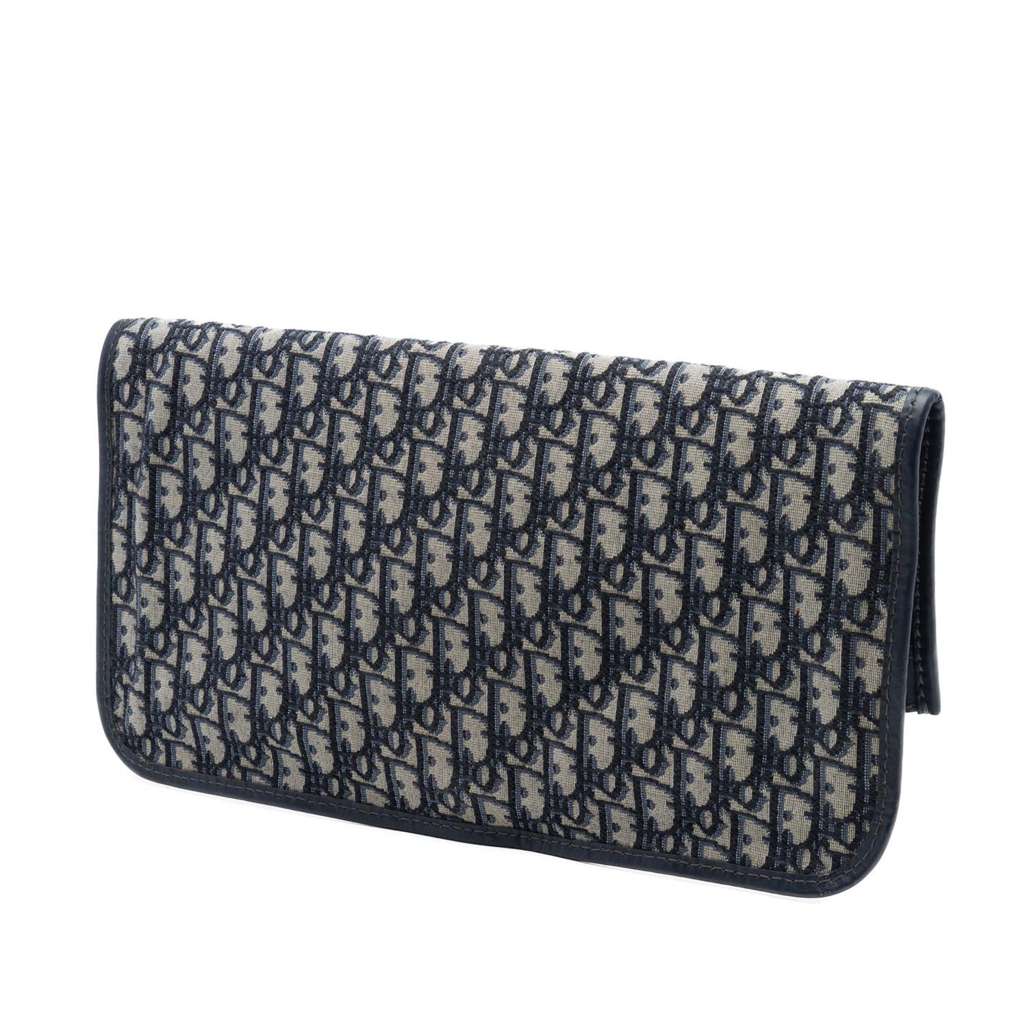 クリスチャンディオール Christian Dior クラッチ スウェード Christian Dior Oblique Jacquard Clutch - Blue Clutches, Handbags