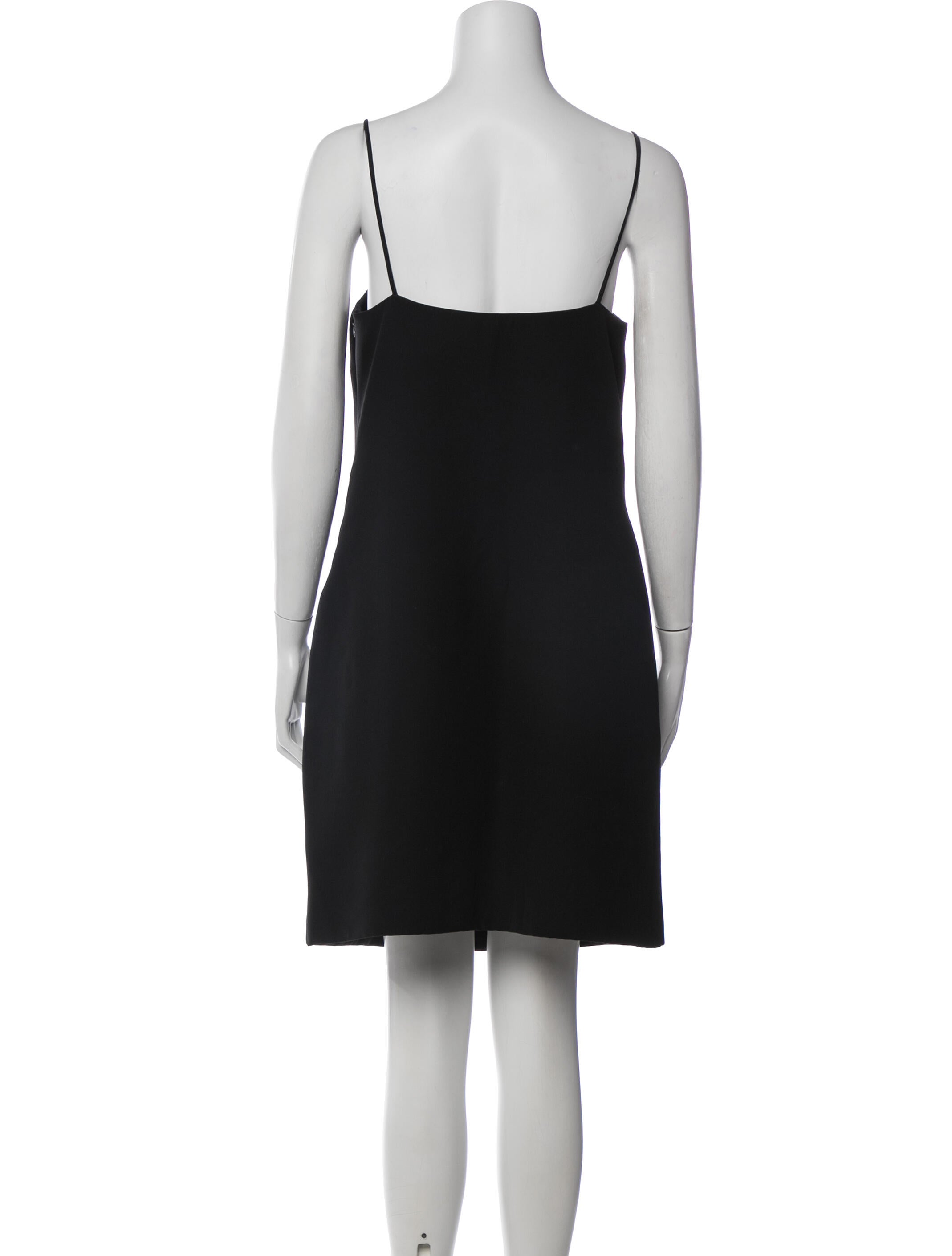 black dior mini dress Silk Dior couture