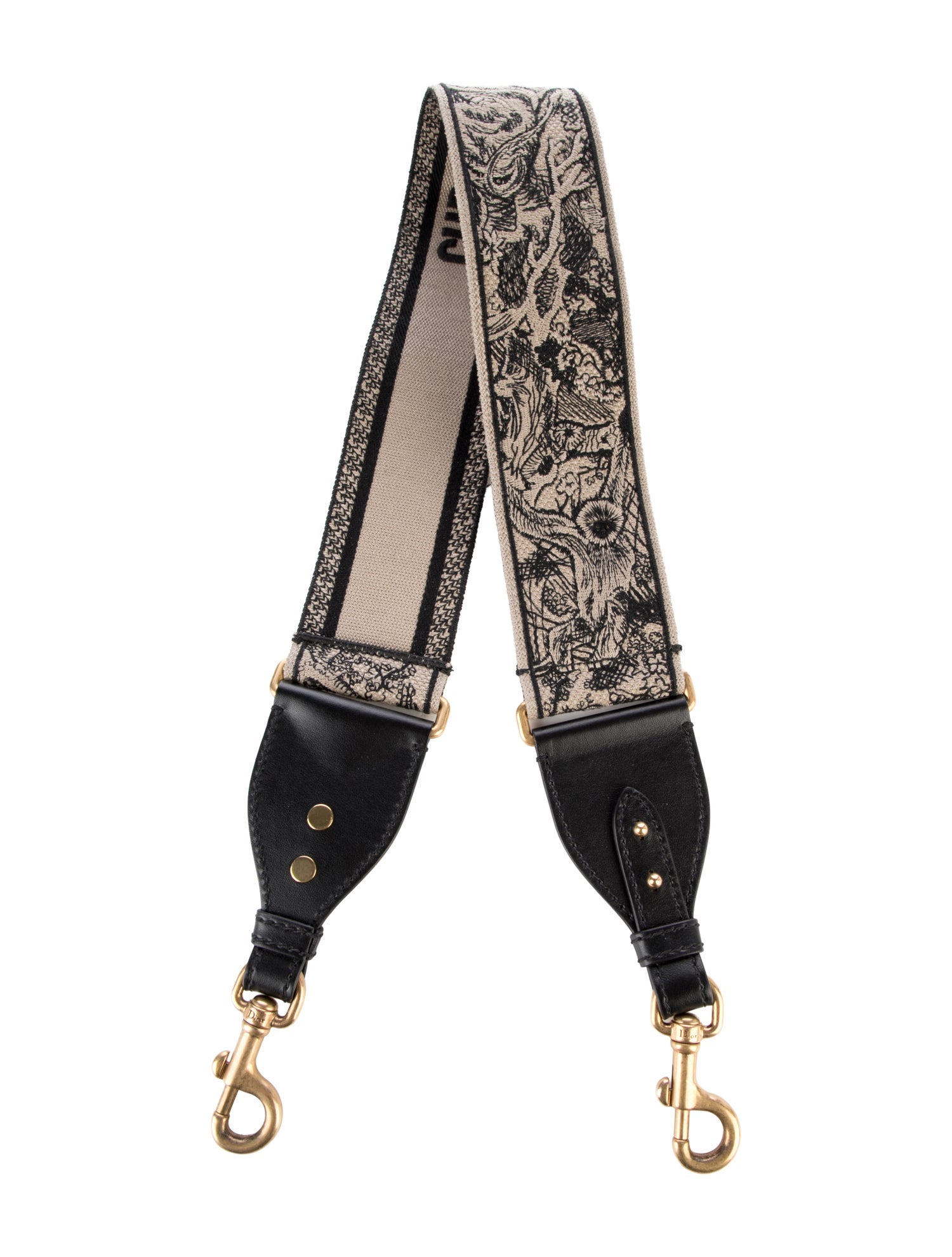 Prada Logo Bag Strap - Black Bag Accessories, Accessories