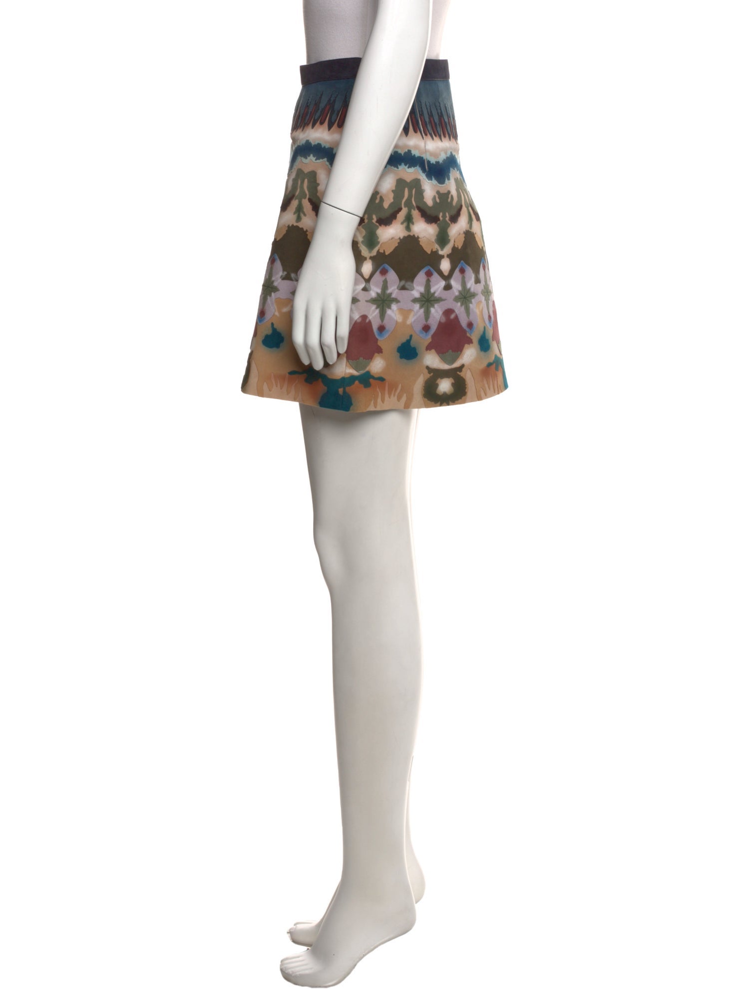 Christian Dior Goat Leather Mini Skirt