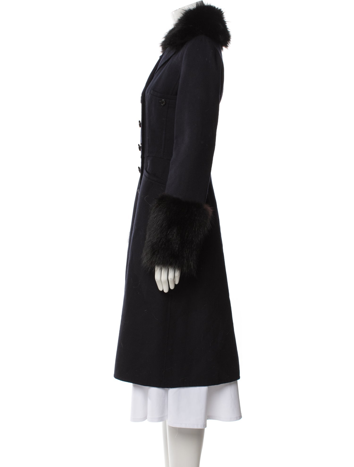 Emporio Armani Virgin Wool Coat - Yellow Coats, Clothing