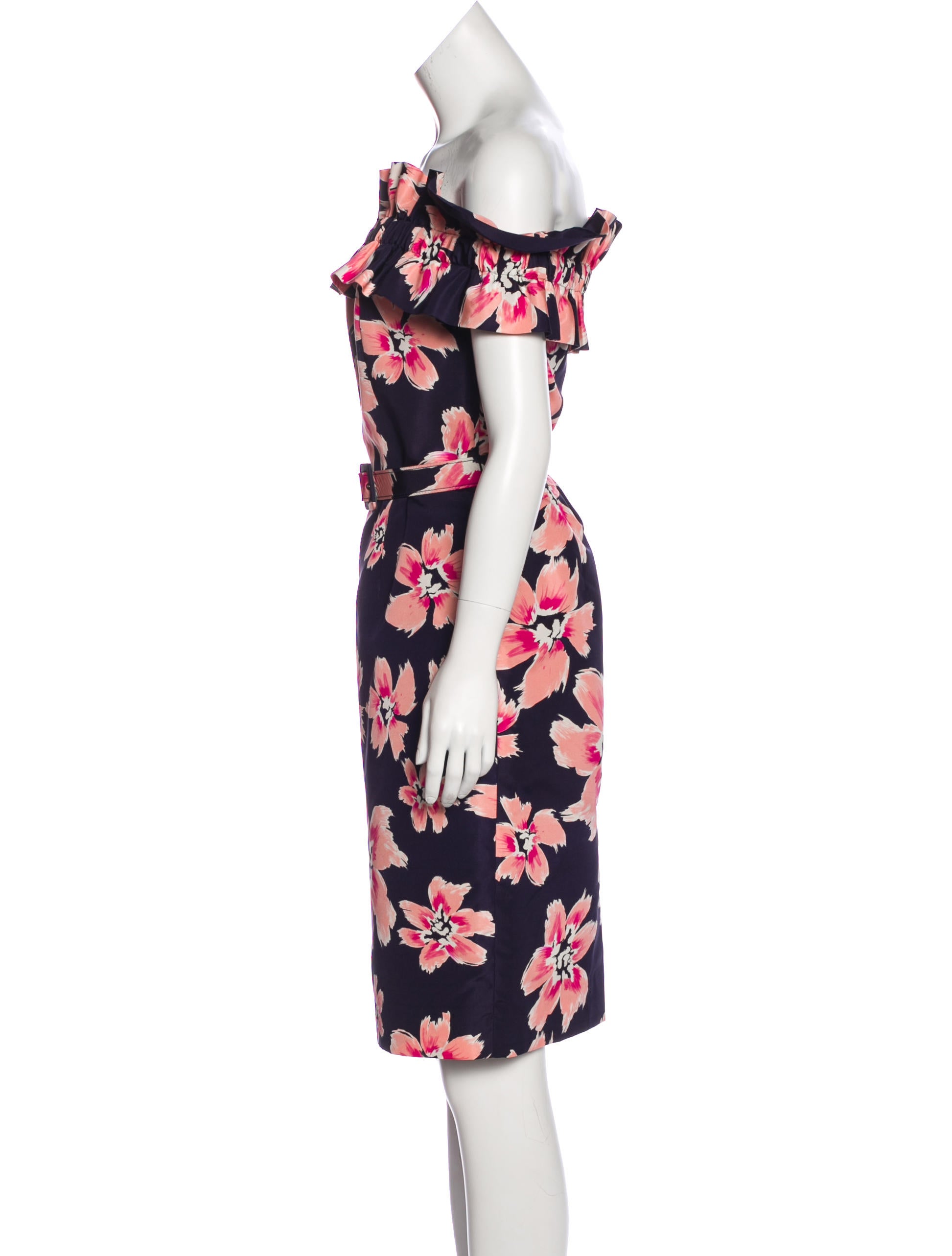 Recent NWT Christian Dior Pink Floral Silk Dress