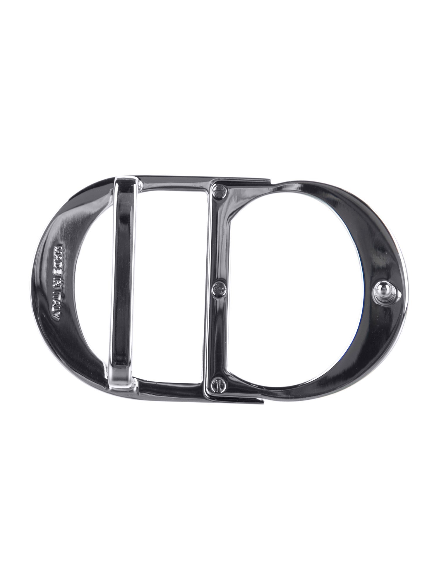 Christian Dior Silver-toned Belt Buckle