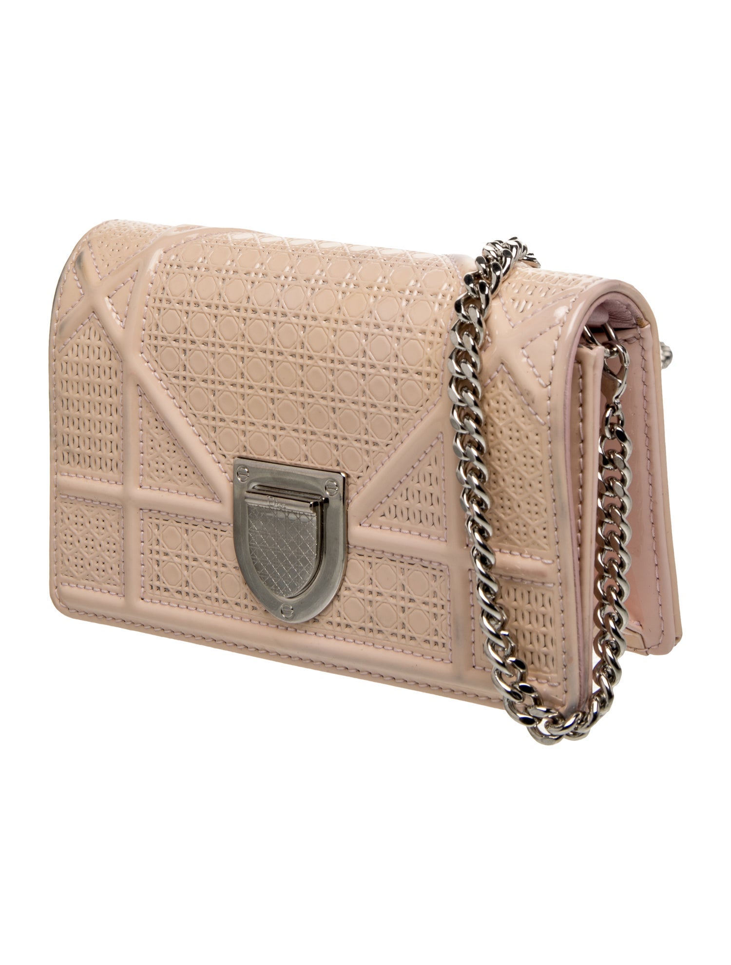 Christian Dior Cannage clog ミュール 未使用 箱付き Christian Dior Cannage Diorama - Metallic Mini Bags, Handbags