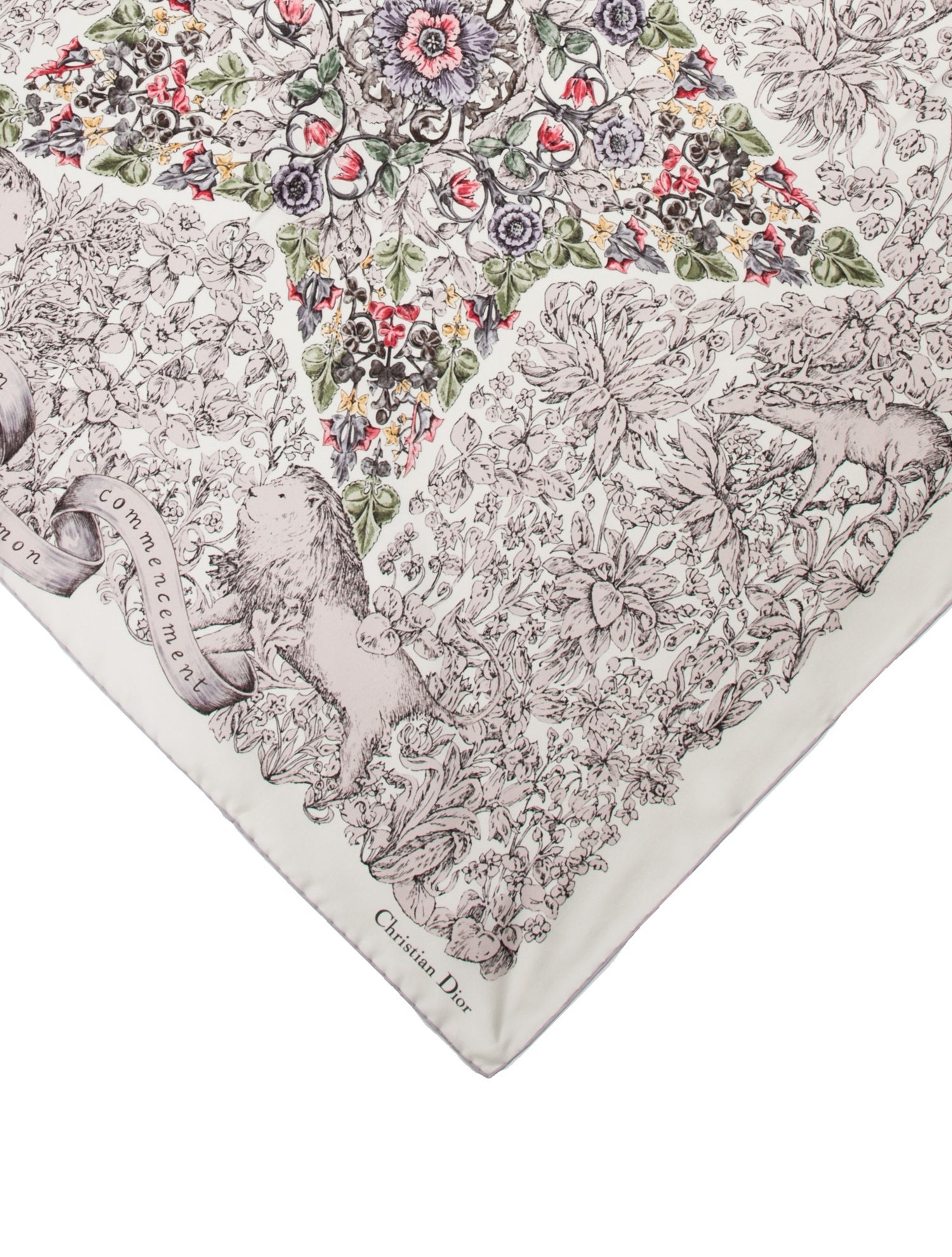 Christian Dior Plan de Paris Silk Scarf w/ Tags - Neutrals Scarves