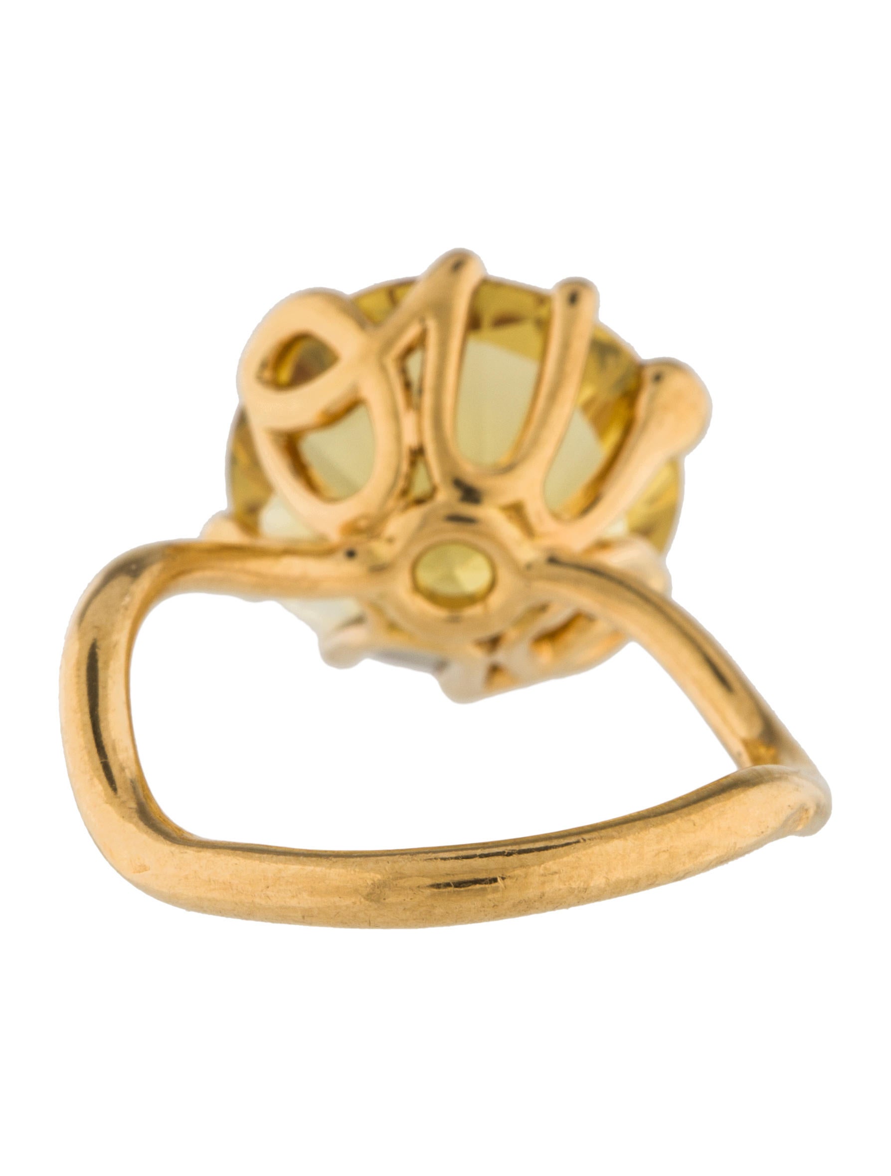 Christian Dior 18K Heliodor & Diamond Oui Ring Rings CHR60879 The