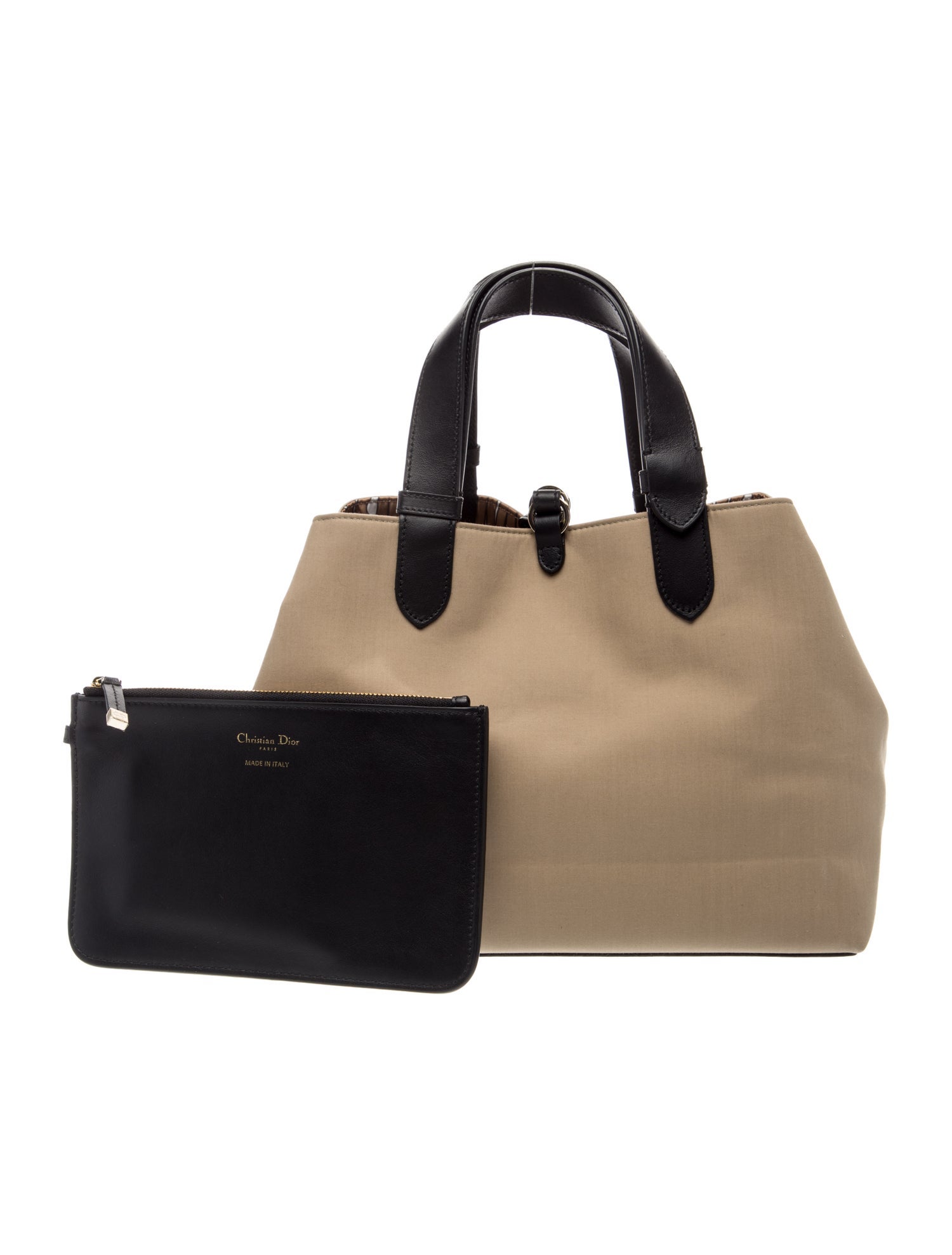 Christian Dior Canvas Medium Dior Toujours w/ Tags - Neutrals