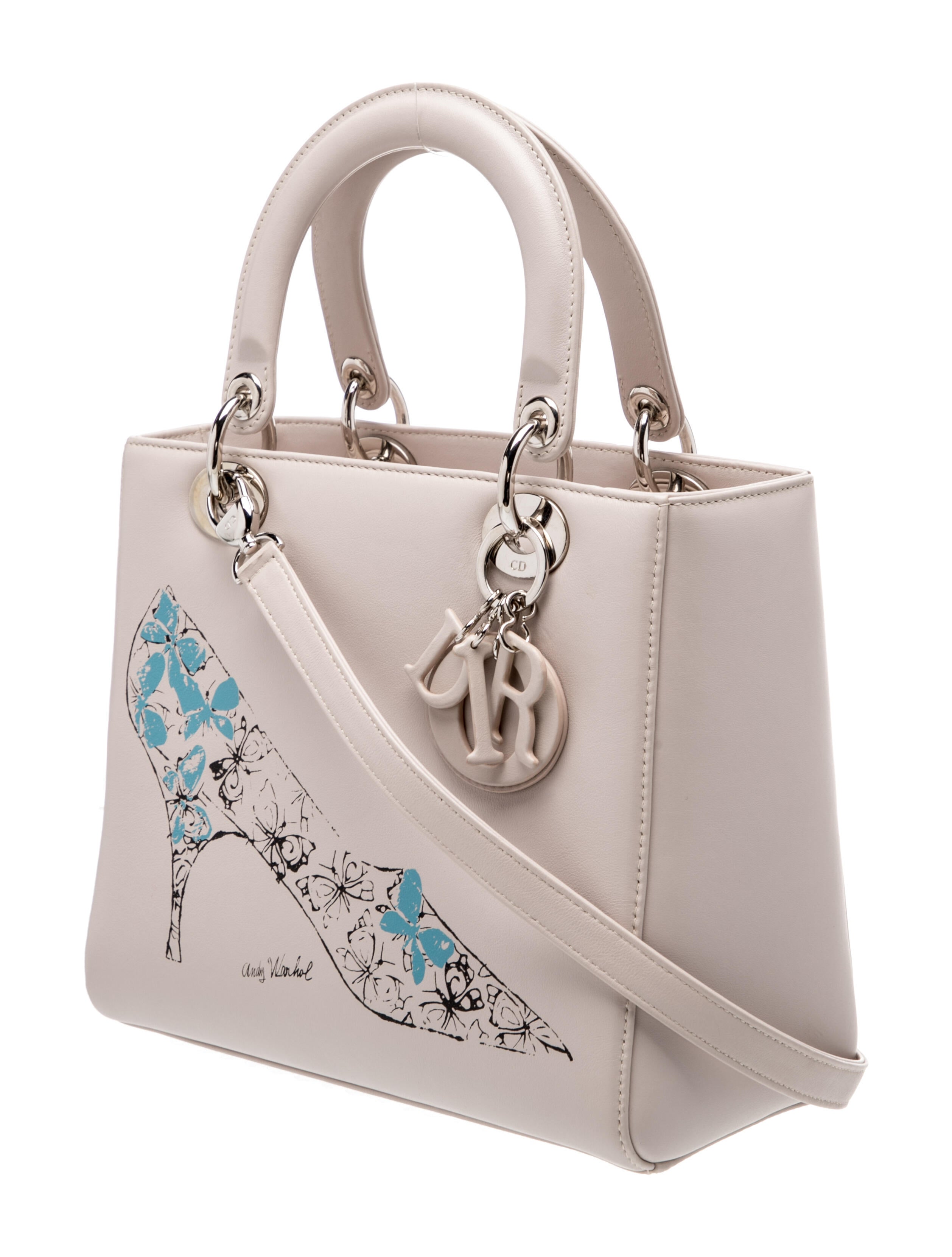 Christian Dior Leather Lady Dior - Neutrals Handle Bags, Handbags