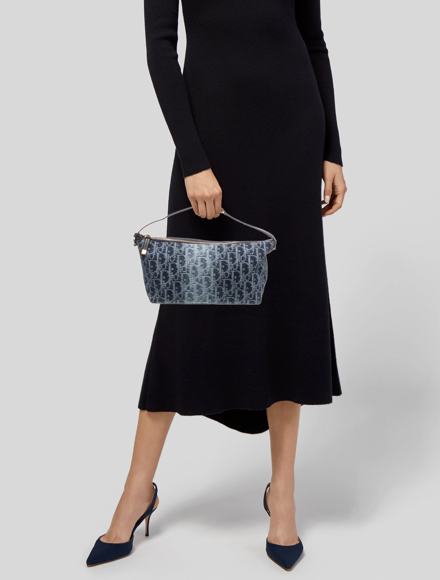 Christian Dior 2022 Mini Himalayan Crocodile Lady Dior Bag - White