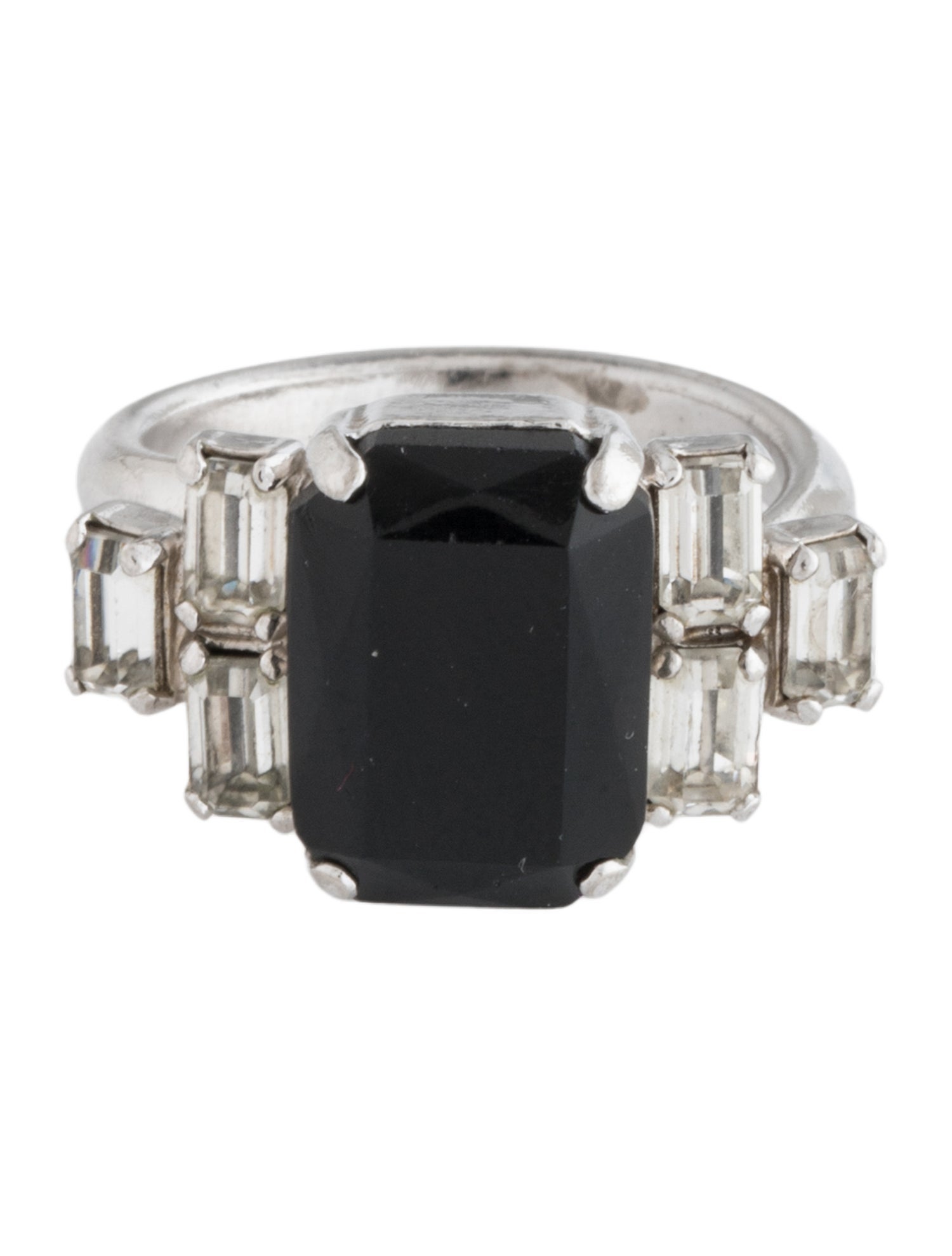 Christian Dior Vintage Crystal Cocktail Ring - Cocktail Ring