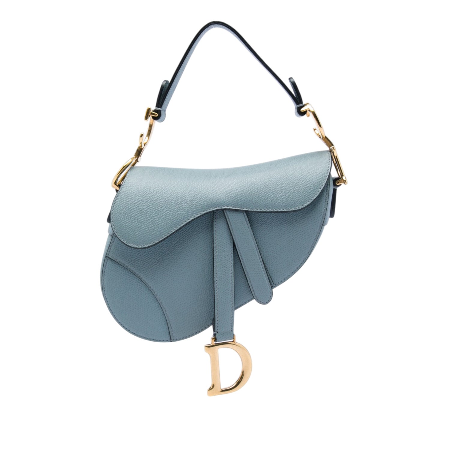 Christian Dior Mini Grained Calfskin Saddle Bag