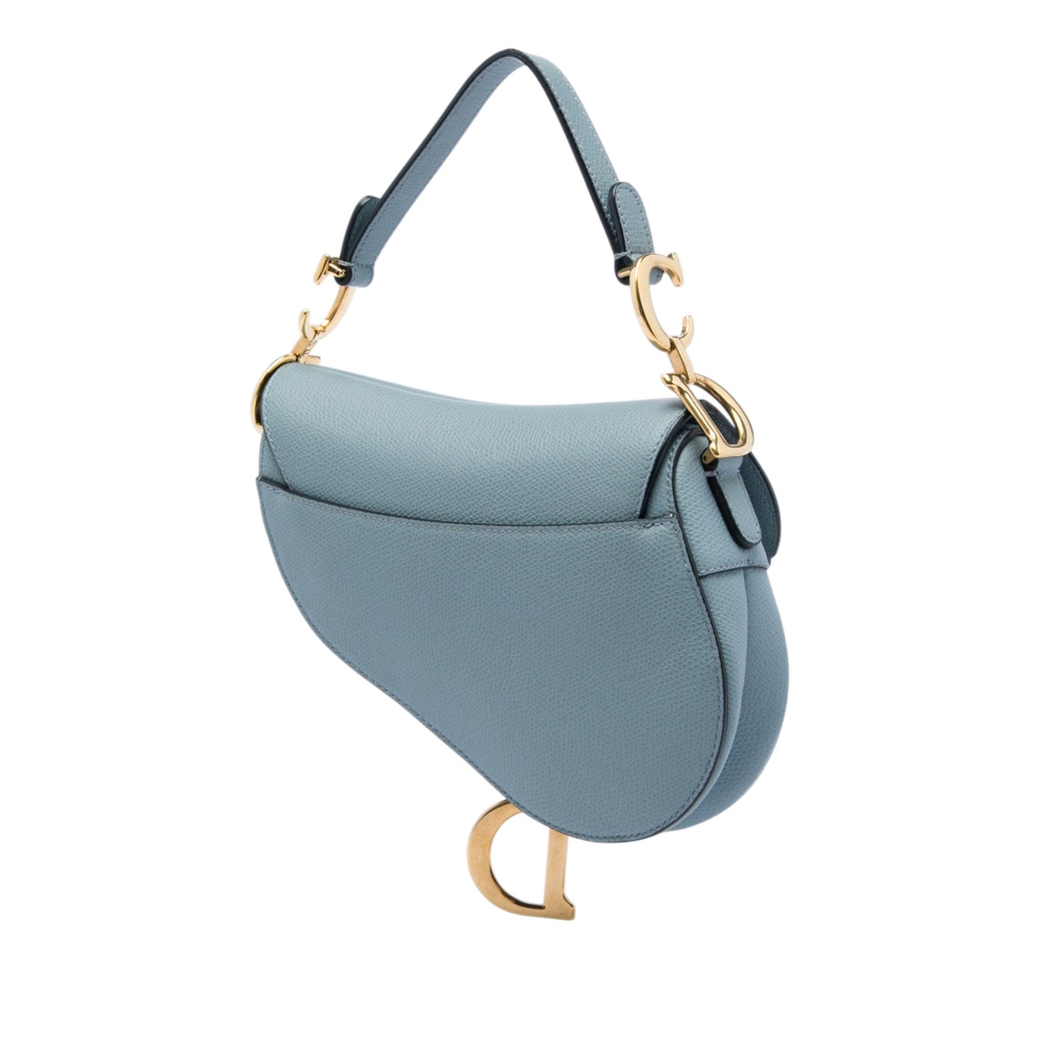 Christian Dior Mini Grained Calfskin Saddle Bag