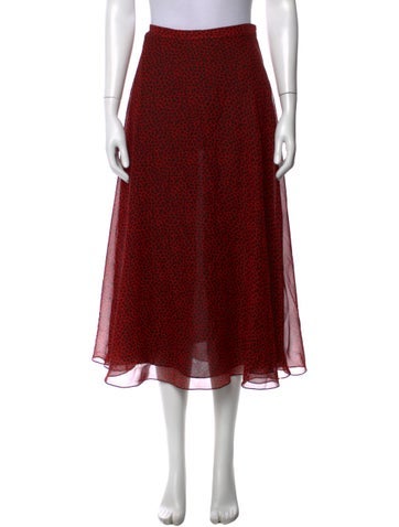 Pre-owned Dior 2021 Midi Length Skirt In Red