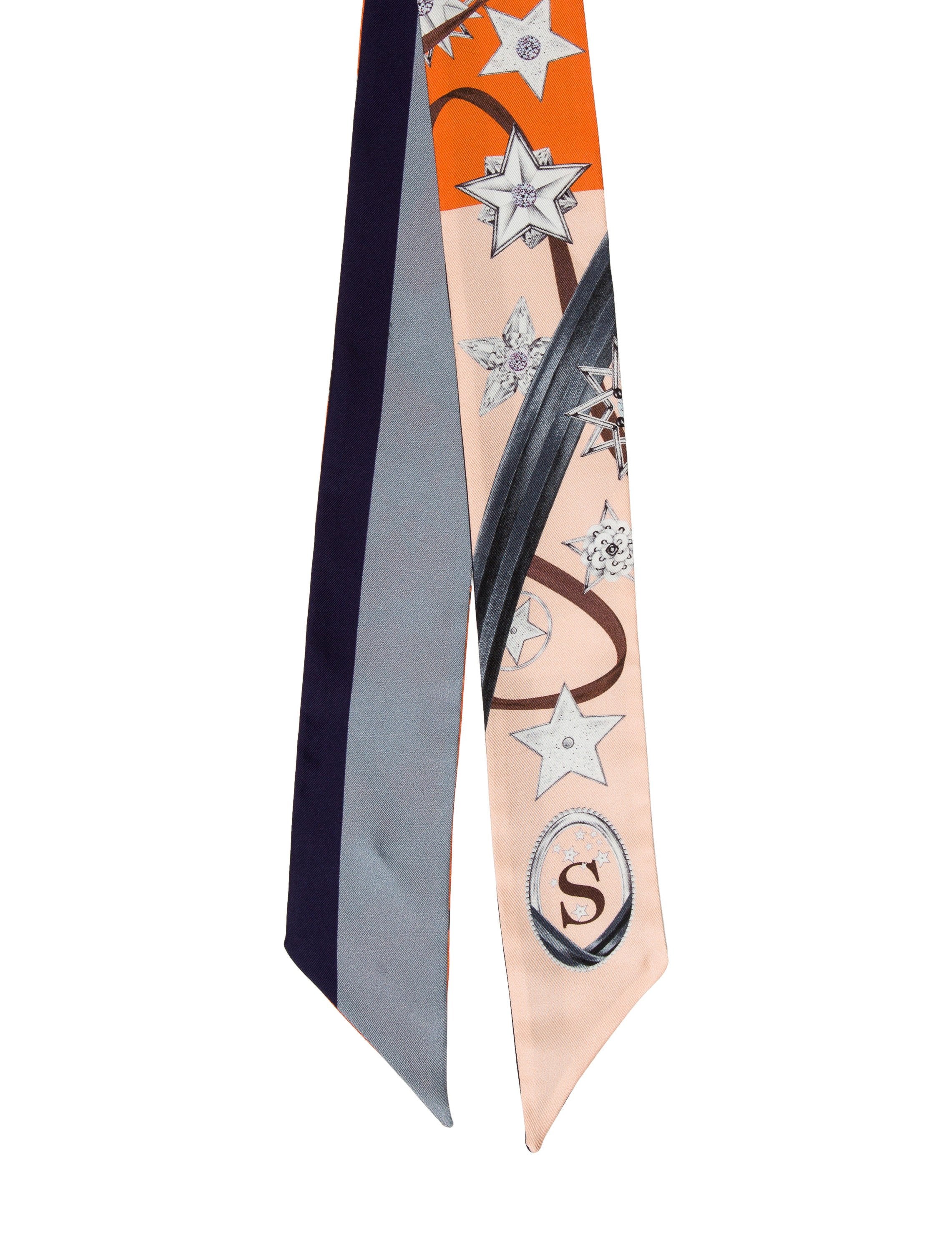 Christian Dior 2017 Mitzah Abcdior Scarf Orange Scarves and Shawls, Accessories CHR61493