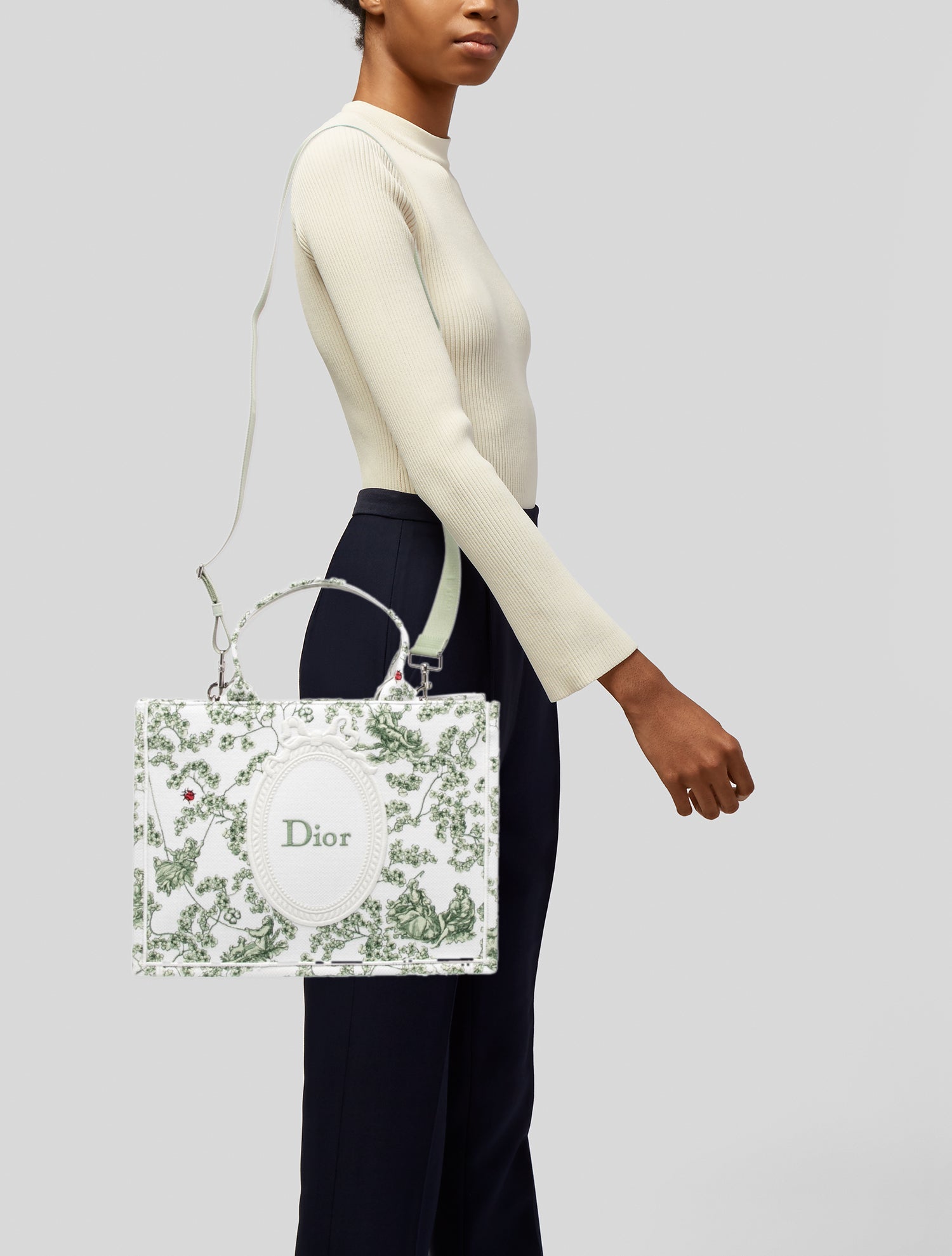 Christian Dior Canvas Book Medium 2024 - Black Totes, Handbags