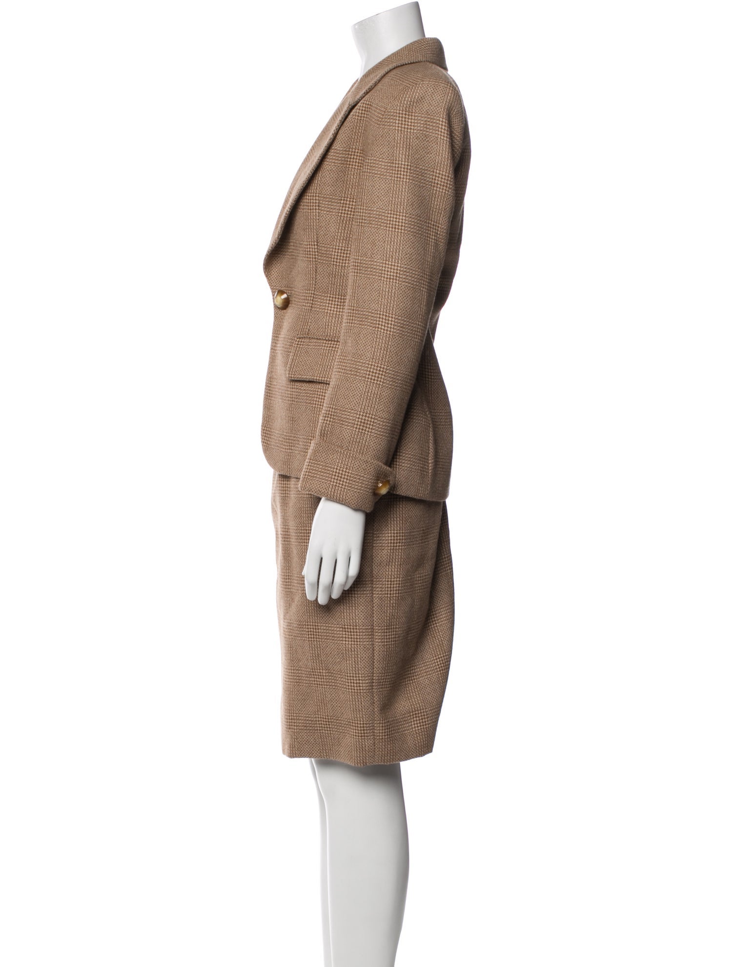 Christian Dior Vintage Alpaca Skirt Suit - Gem
