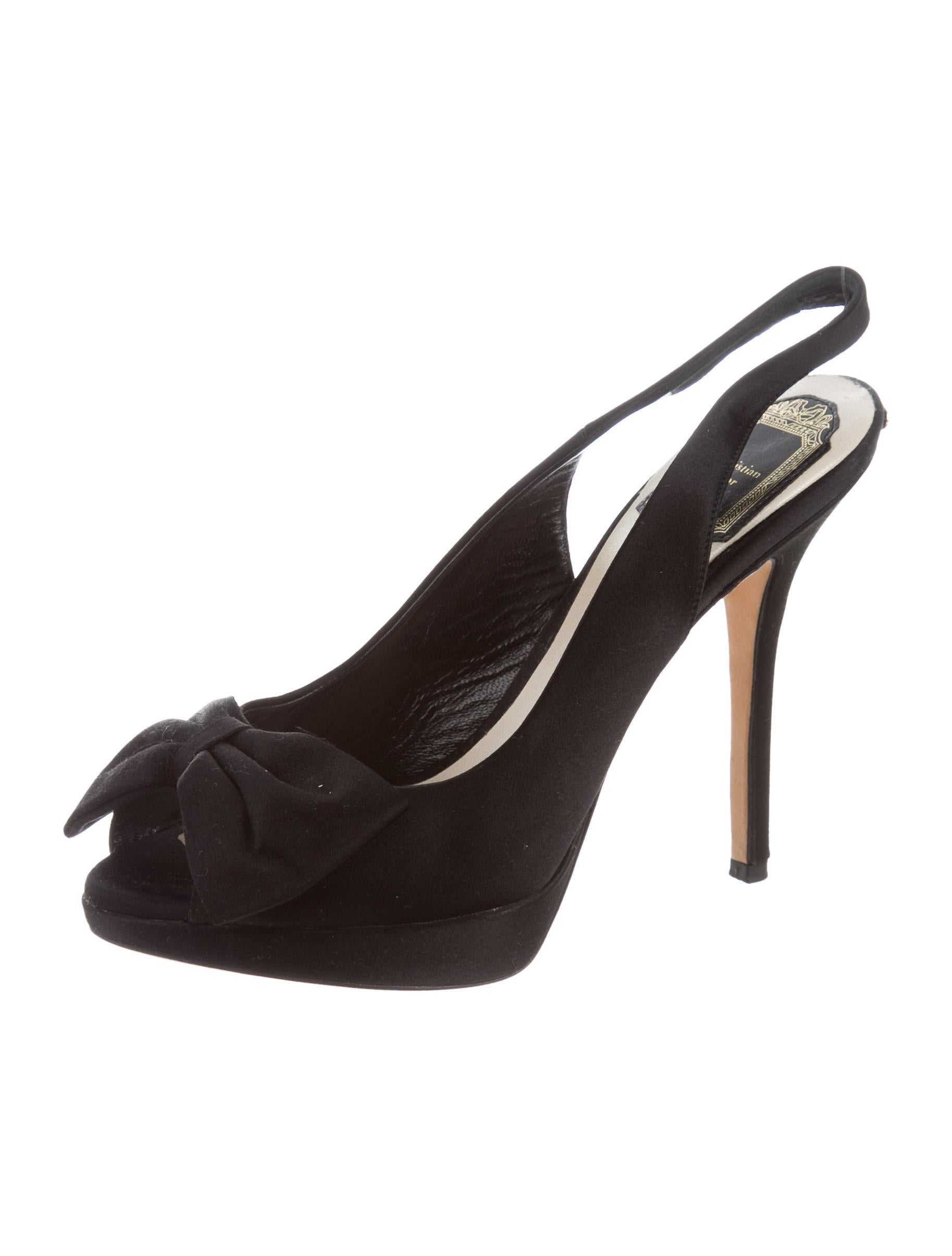 peep toe platform slingback shoes