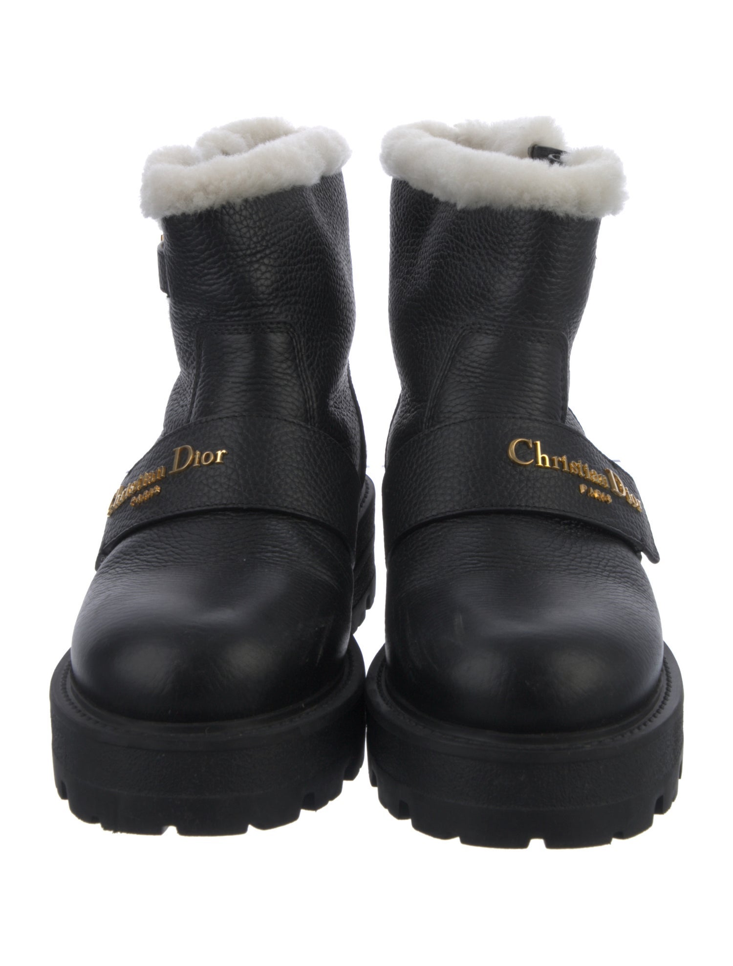 【えみ】⭐︎Christian Diorムートンブーツ Christian Dior Leather Moto Boots - Gem