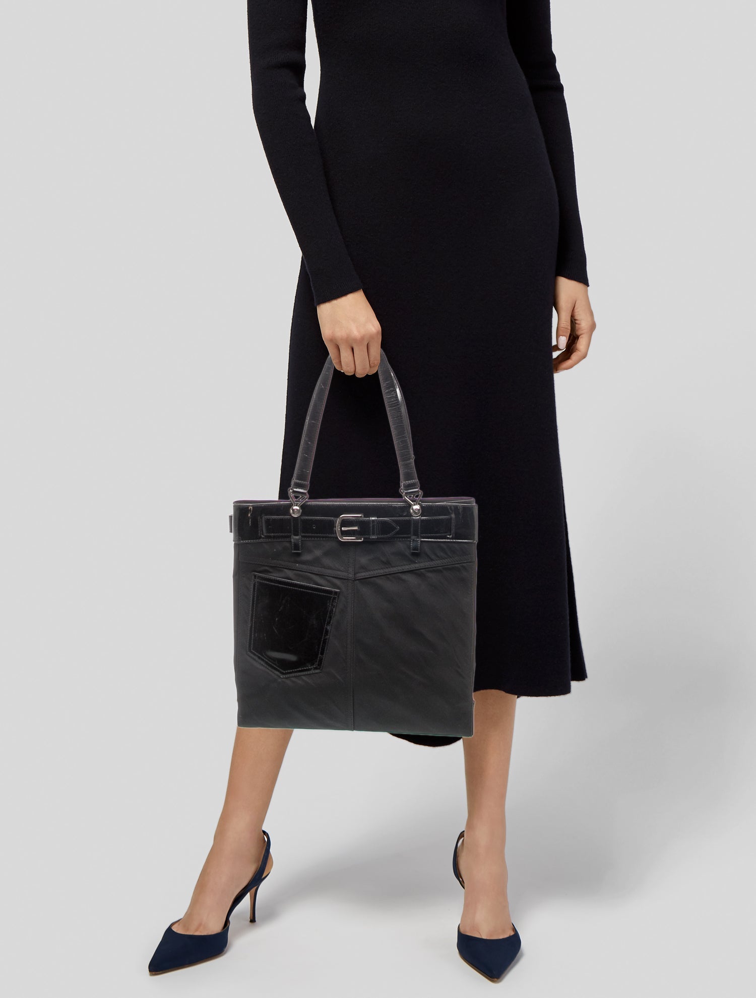 Longchamp x Clo'e Floirat Le Pliage Illustration Tote - Blue Totes