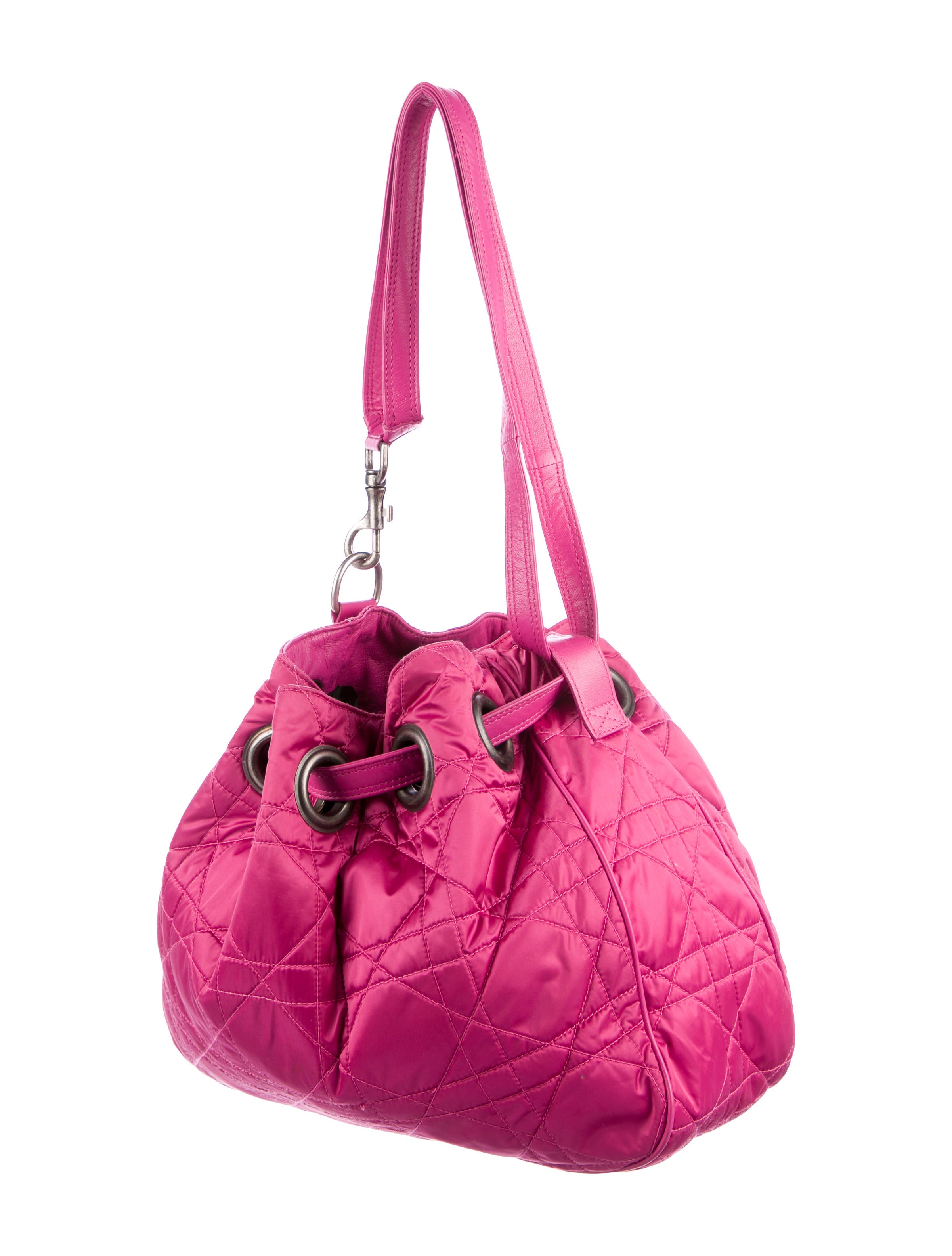 Christian Dior Quilted Cannage Drawstring Bag Handbags CHR62856