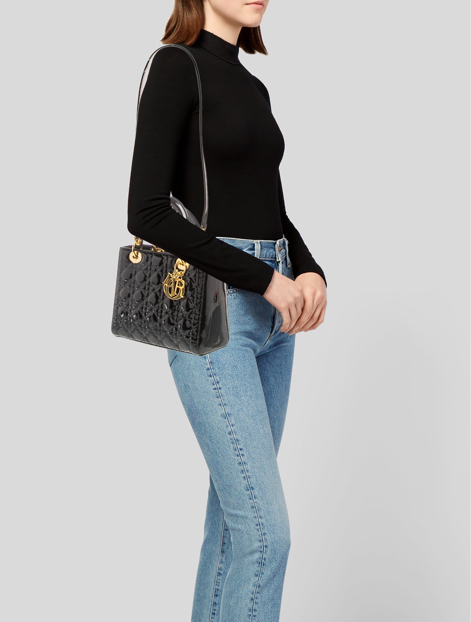 Christian Dior 2022 Ostrich Couture Maroquinerie Mini Lady Dior