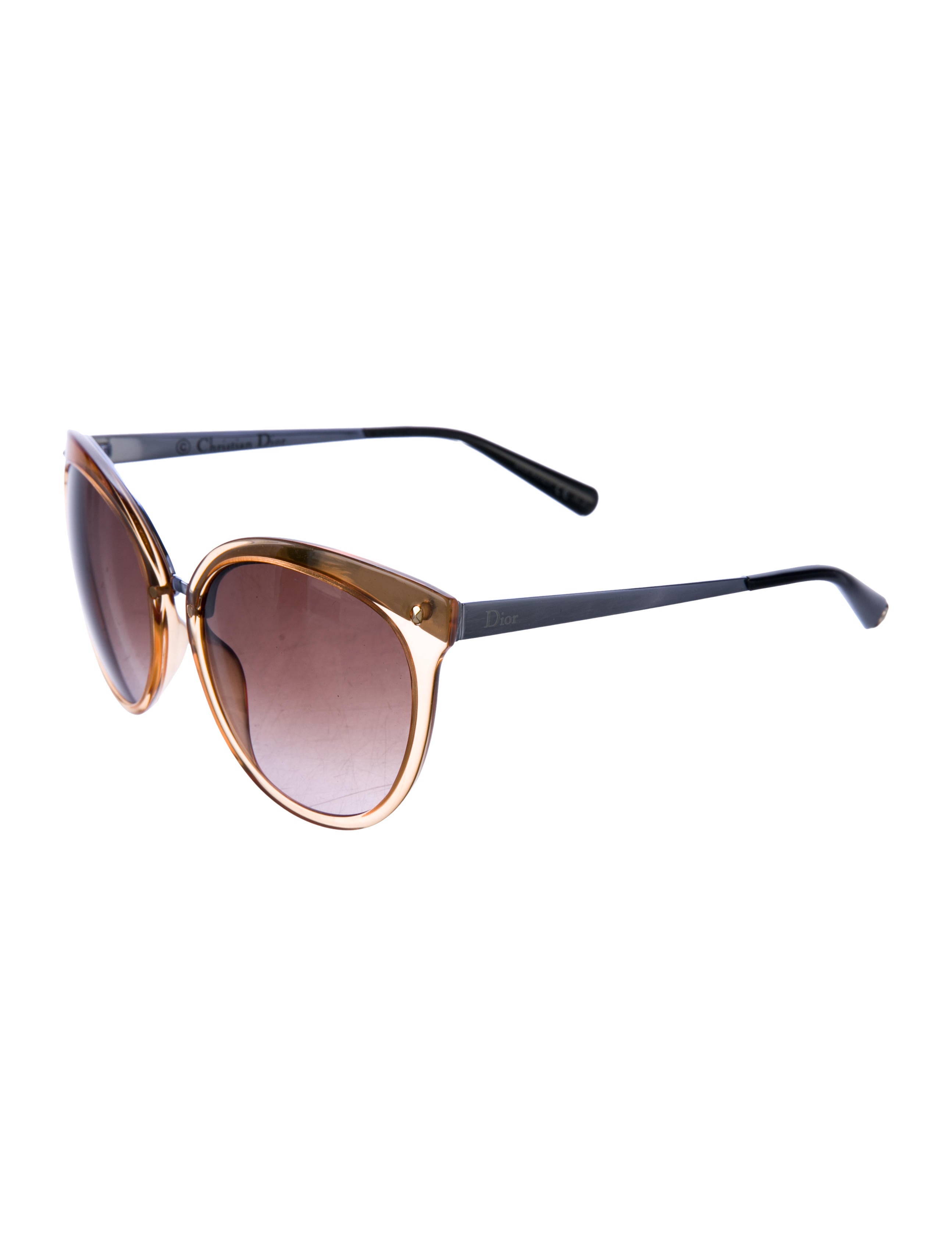 DIOR Frozen1 Sunglasses CHRISTIAN DIOR Frozen 1 Cat Eye Transparent Yellow Lilac  main image 2