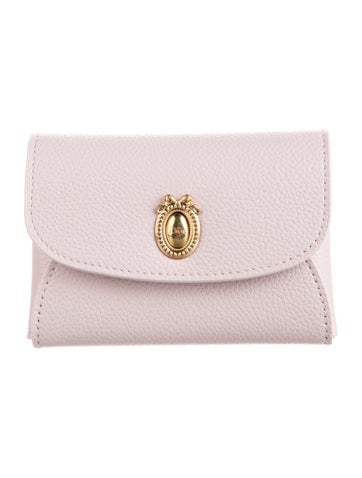 Pre-owned Dior 2026 Médaillon Daylily Card Holder In Pink