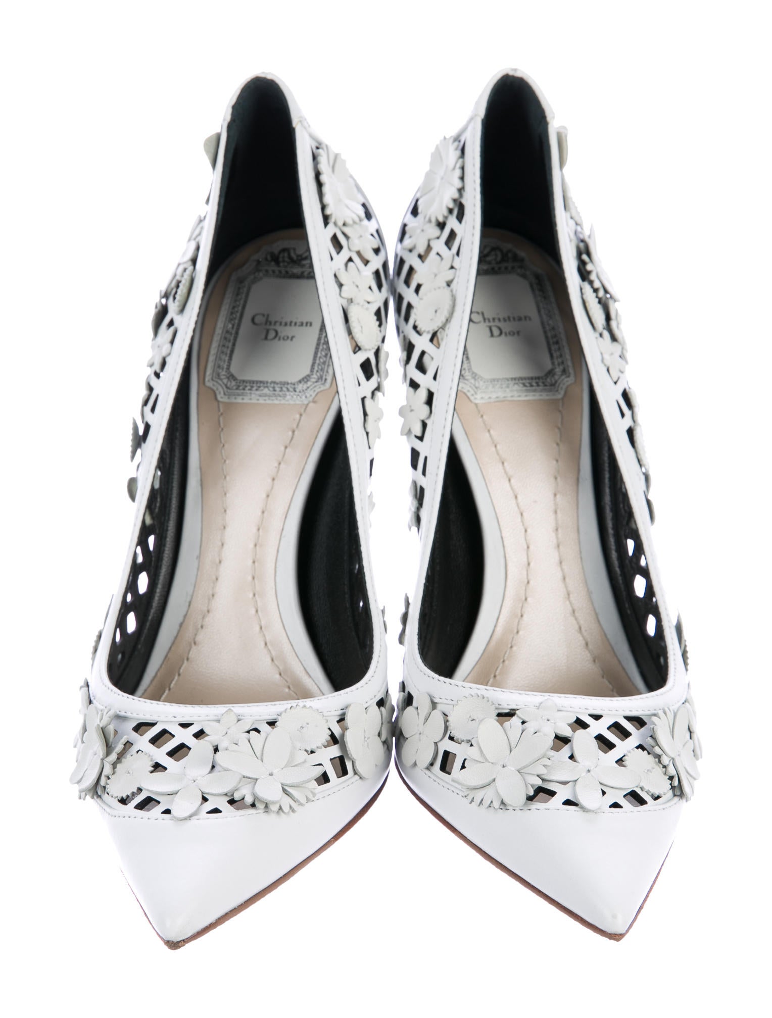 Christian Dior 2016 Floral Cutout Pumps Shoes CHR65684 The RealReal