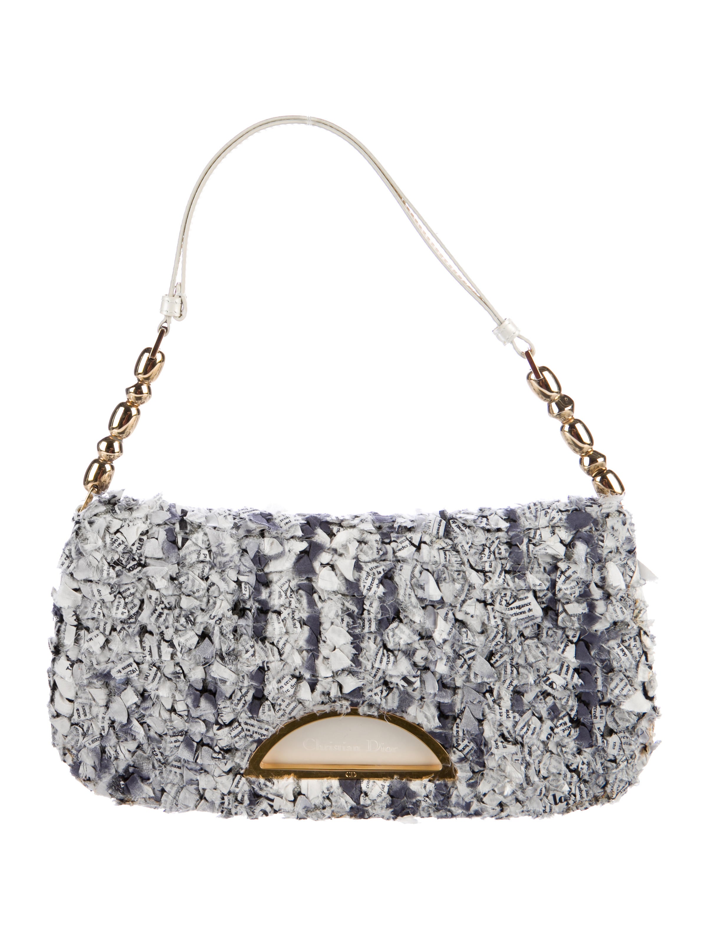 christian dior newspaper bag