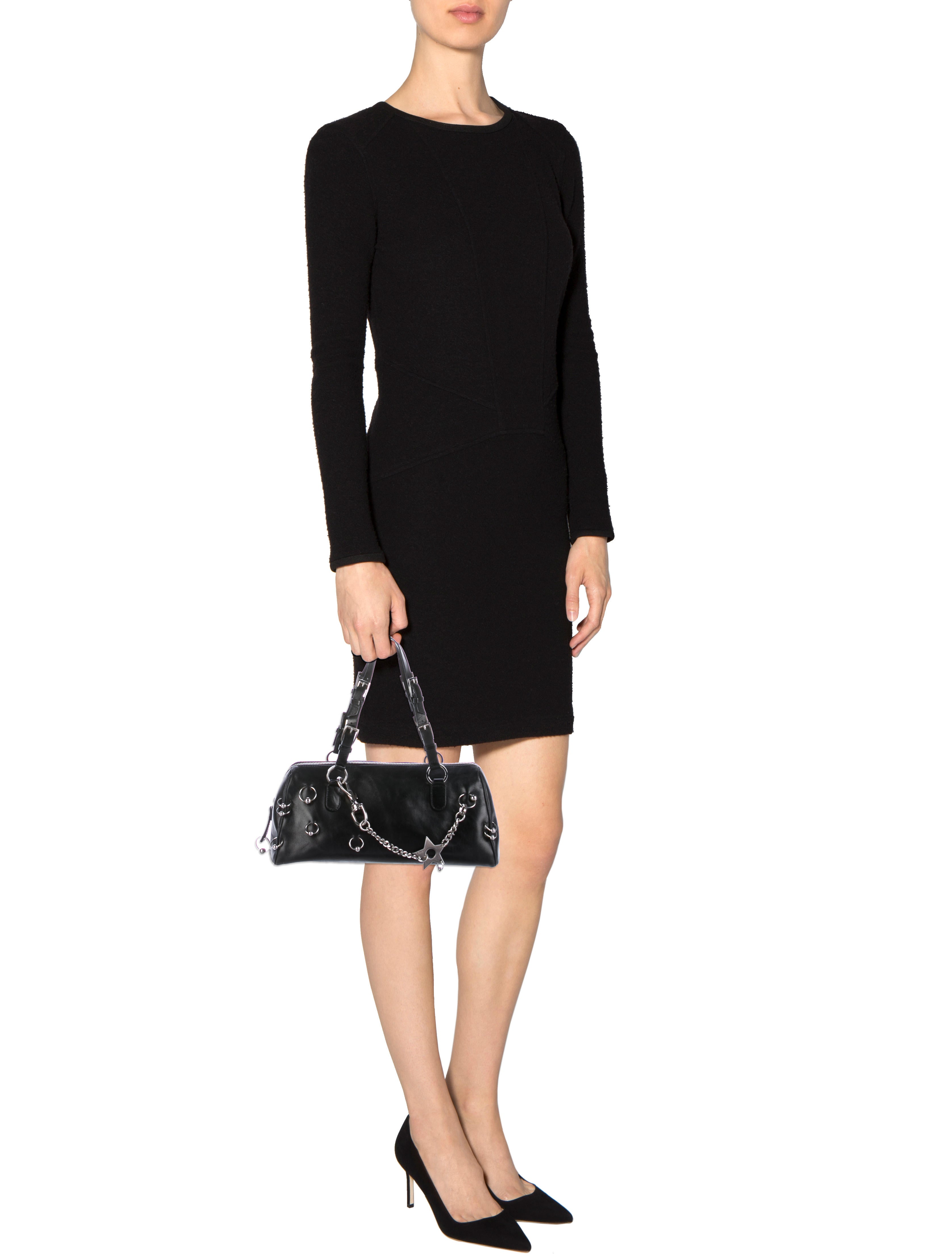 Christian Dior Hardcore Pierced Boston Bag - Black Handle Bags