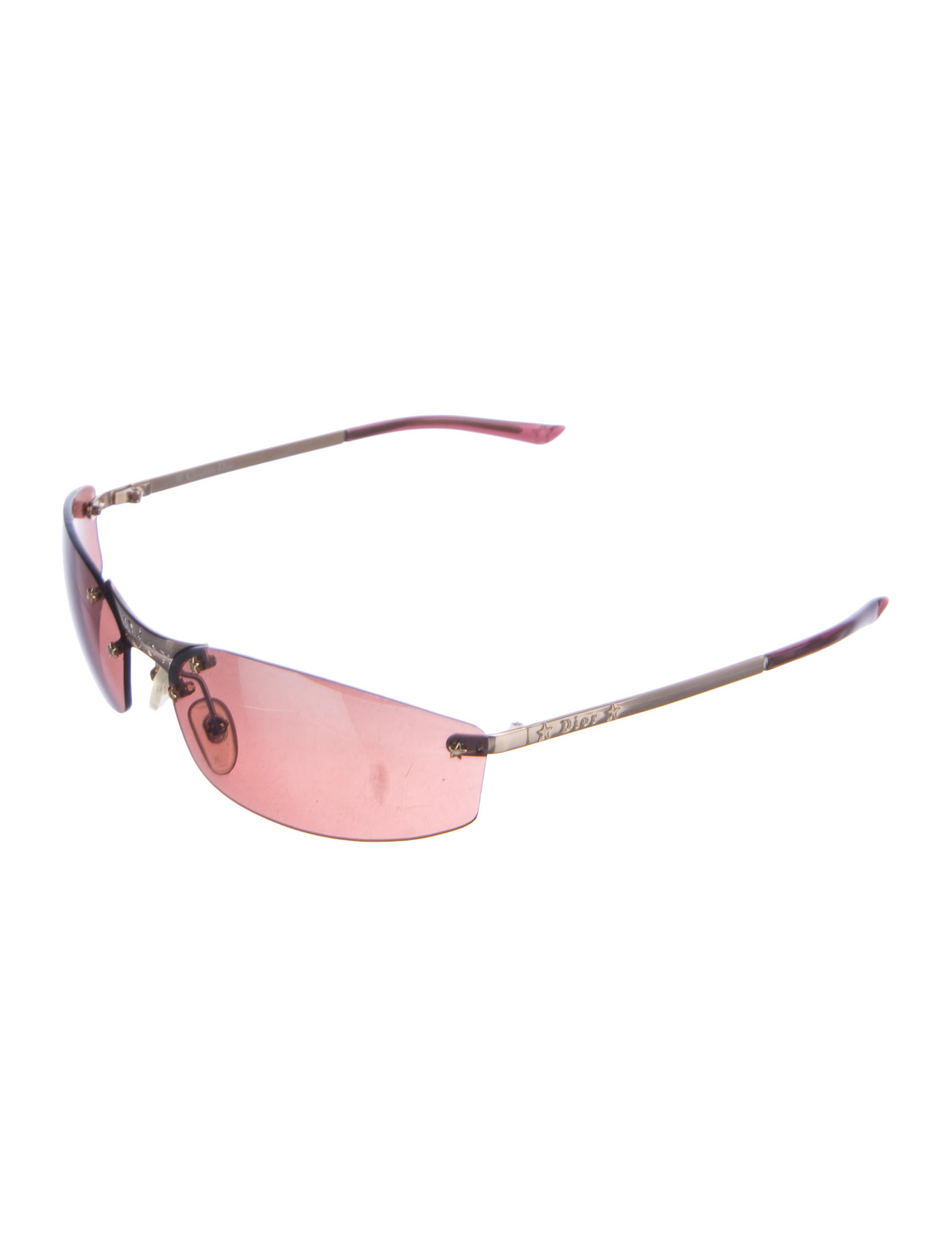 Christian Dior MiniPop Rimless Sunglasses - Brown Sunglasses