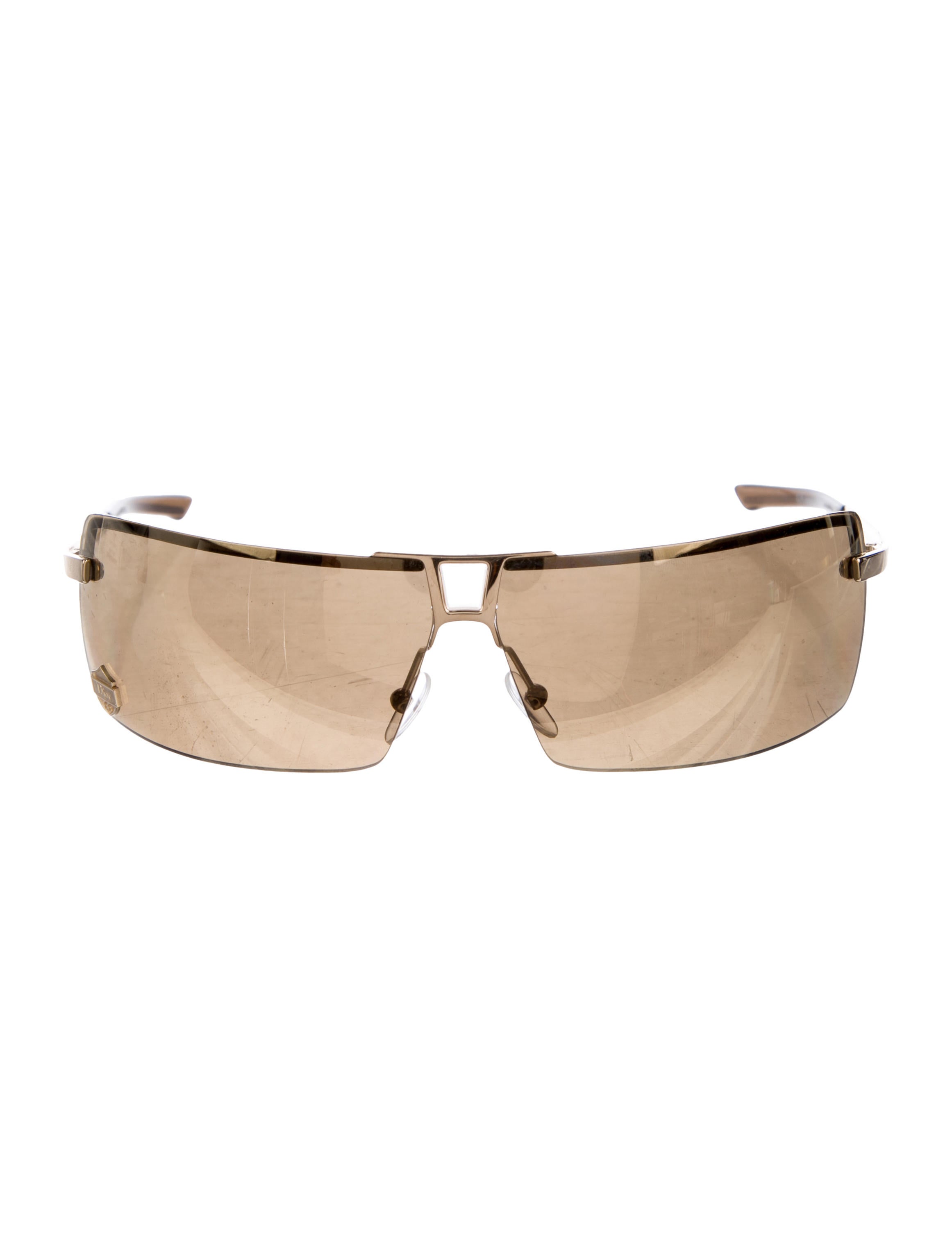 Christian Dior Stunt Rimless Sunglasses - Gold Sunglasses