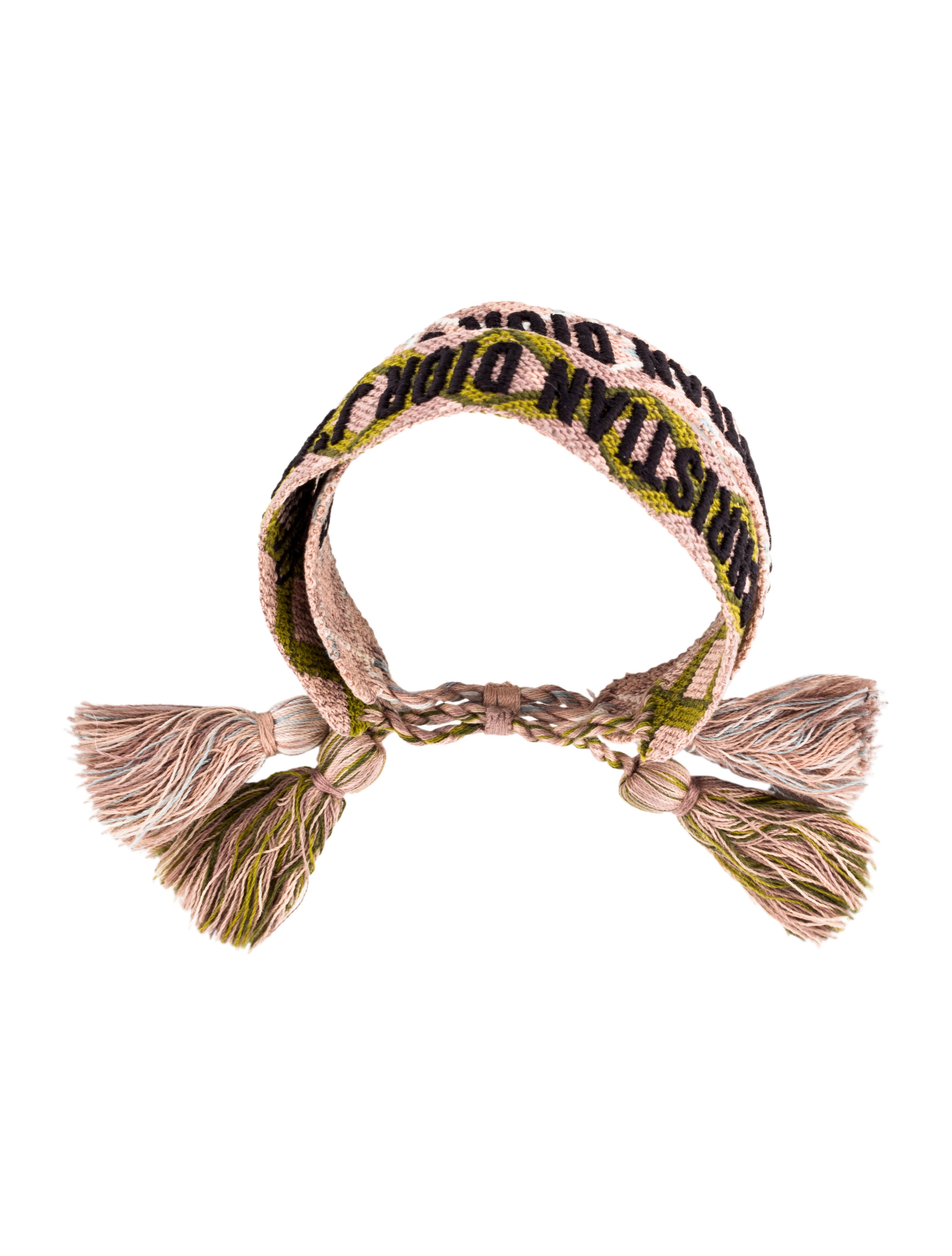 dior cloth bracelet