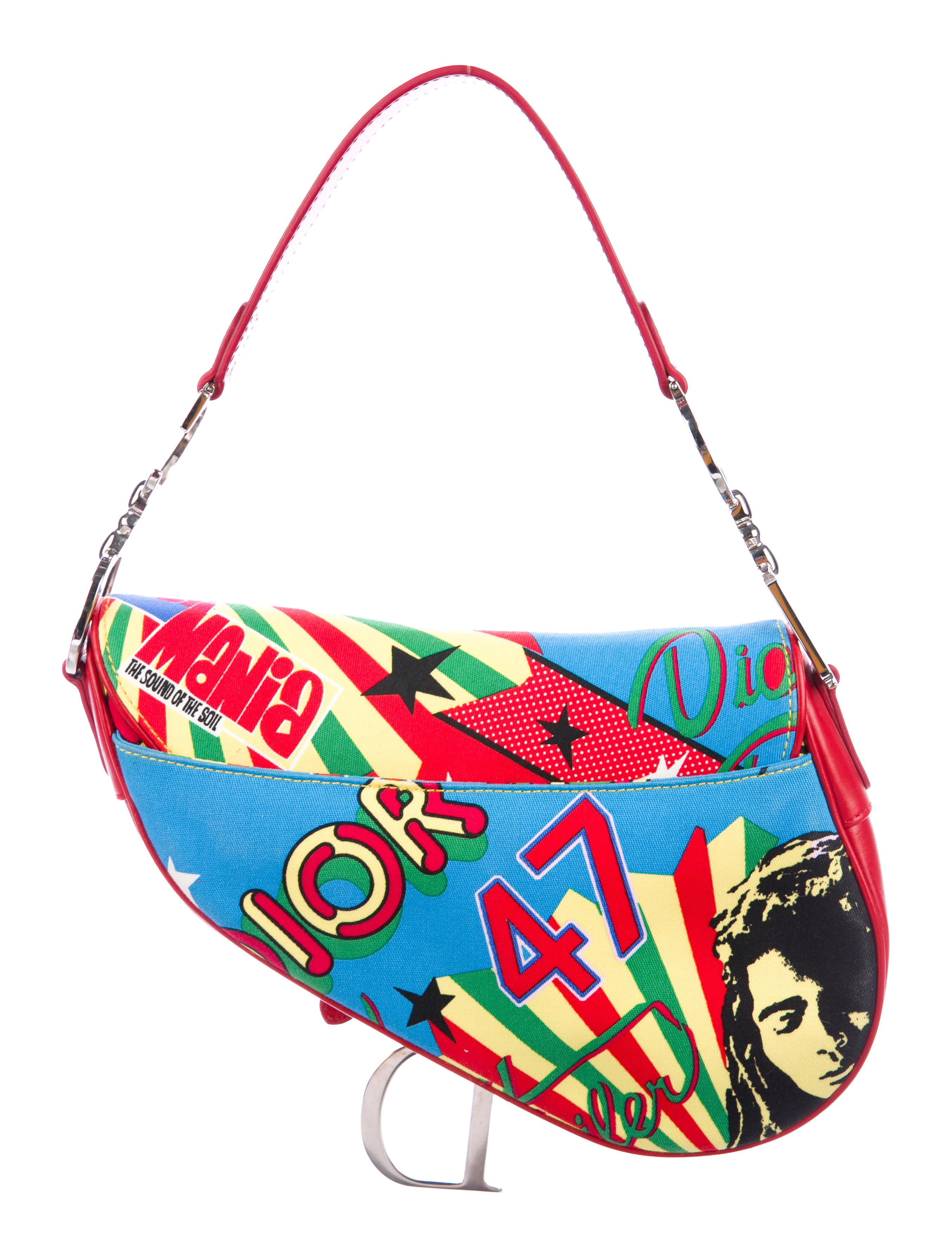 Christian Dior Bob Marley Saddle Bag - Red Shoulder Bags, Handbags