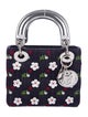 Christian Dior 2016 Embellished Denim Mini Lady Dior Bag