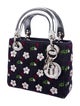 Christian Dior 2016 Embellished Denim Mini Lady Dior Bag