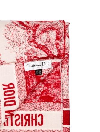 Christian Dior 2019 Cruise Toile de Jouy Throw Blanket
