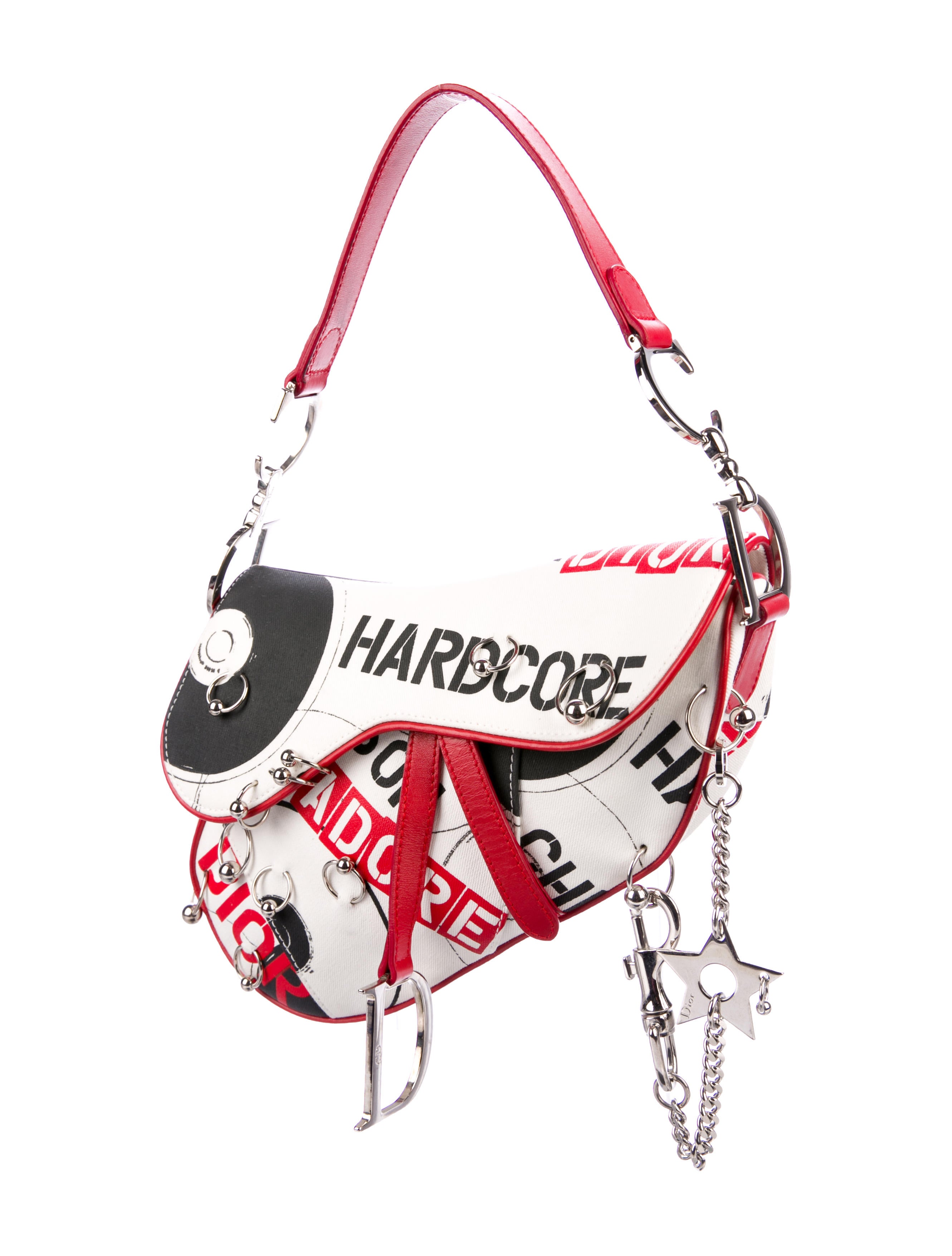 Christian Dior Hardcore Saddle Bag - Black Shoulder Bags, Handbags