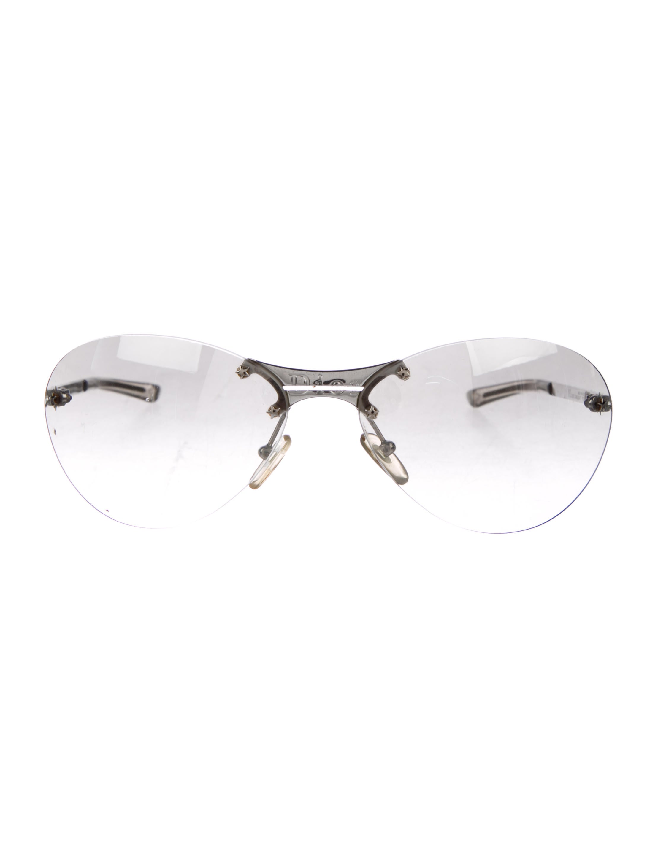 Christian Dior Starlight Rimless Sunglasses - Silver Sunglasses