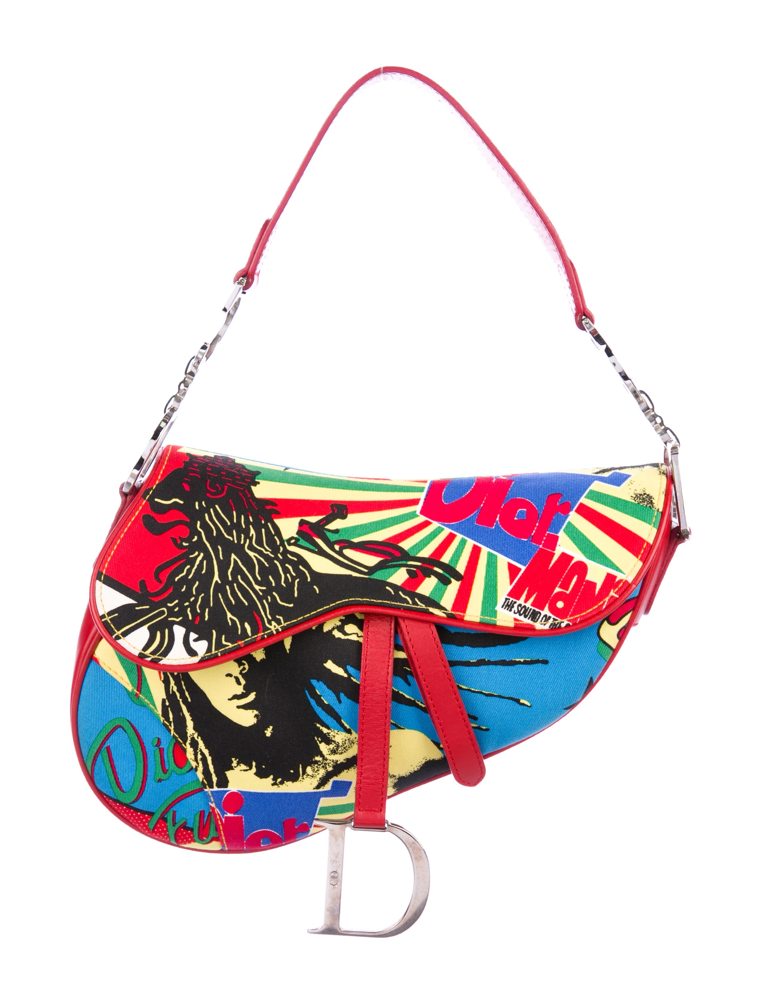 Christian Dior Bob Marley Saddle Bag - Red Shoulder Bags, Handbags