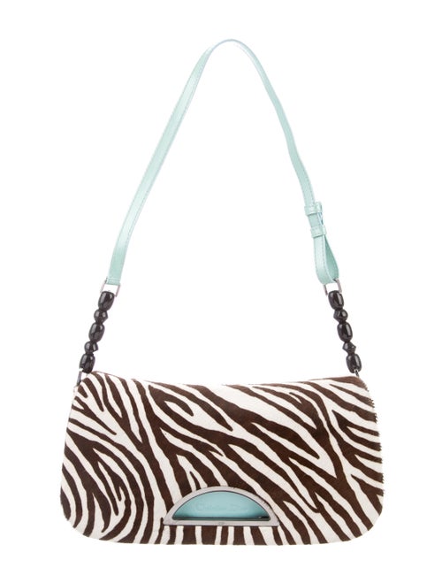 Christian Dior Zebra Print Ponyhair Malice Bag