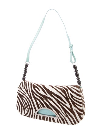 Christian Dior Zebra Print Ponyhair Malice Bag