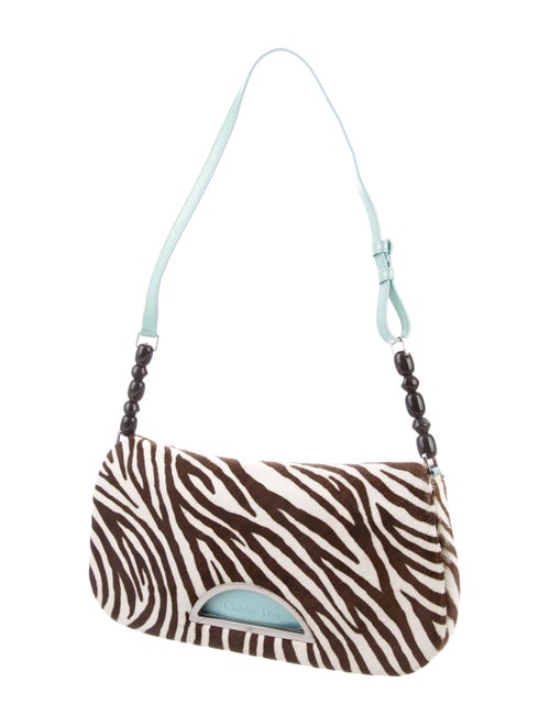 Christian Dior Zebra Print Ponyhair Malice Bag