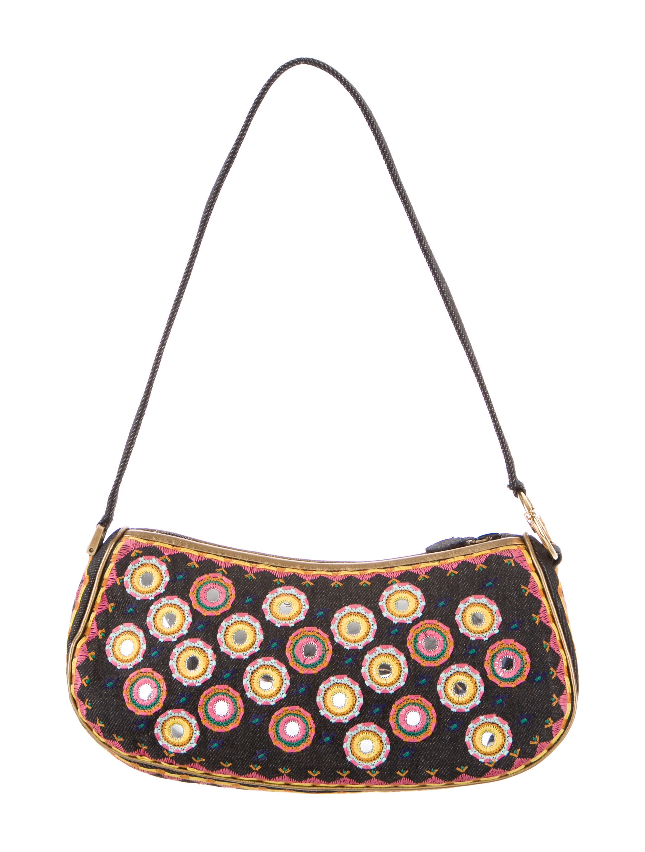 Christian Dior Embroidered Montaigne Chris 1947 Bag - Black Mini Christian Dior Embroidered Montaigne Chris 1947 Bag - Black Mini