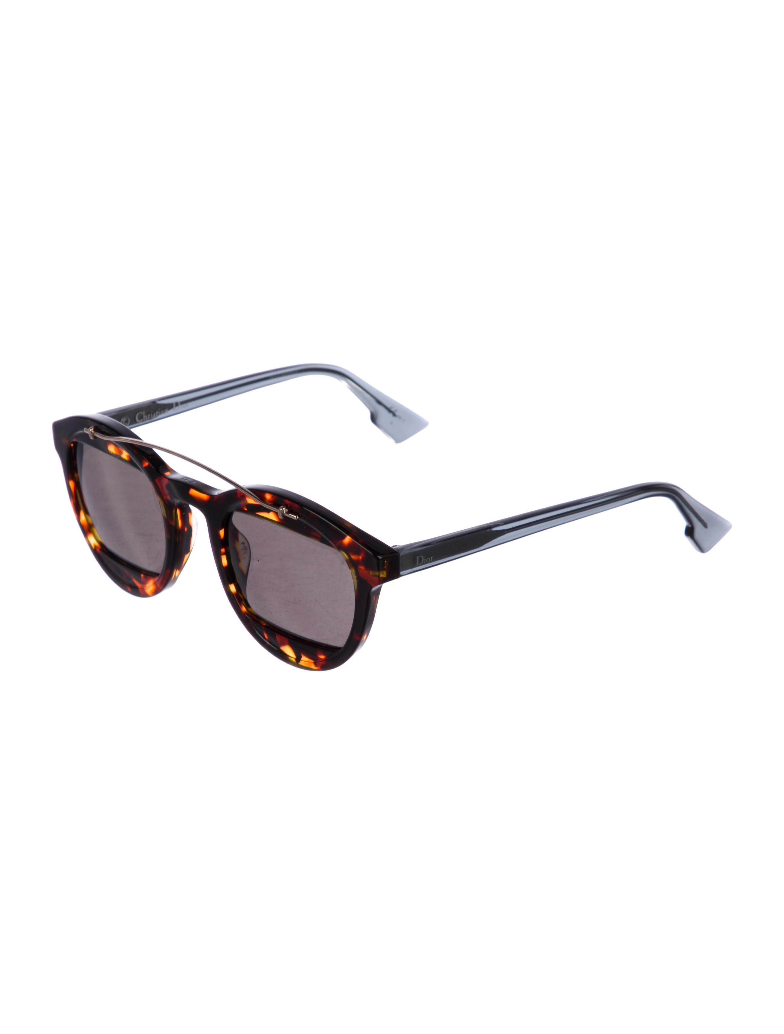 Christian Dior Manial Round Sunglasses - Brown Sunglasses  display picture 1