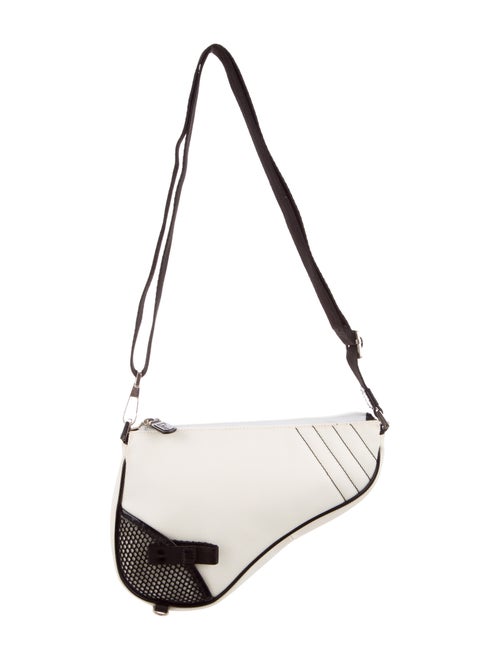 Christian Dior Nylon Saddle Bag silver