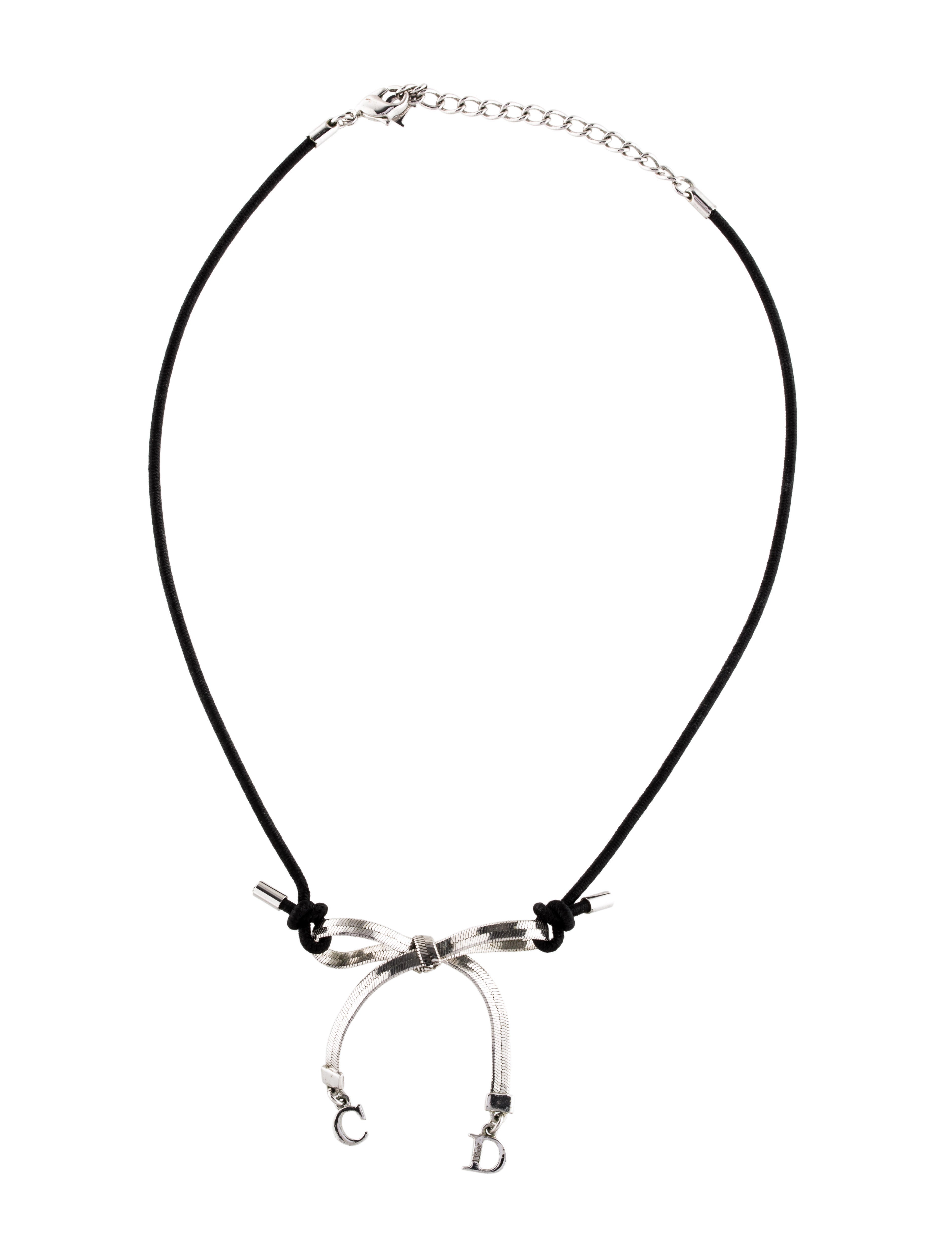dior bow choker