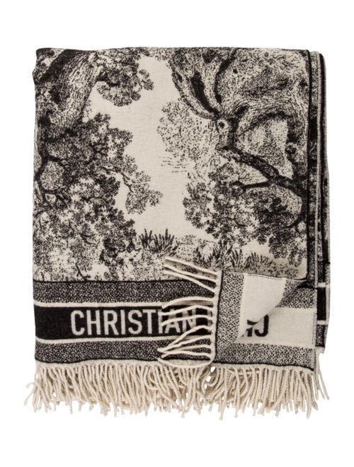 Christian Dior 2019 Cruise Toile de Jouy Throw Blanket Pillows