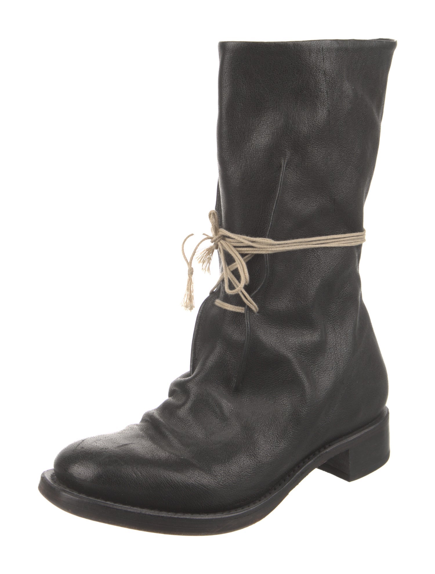 Cherevichkiotvichki Leather Combat Boots