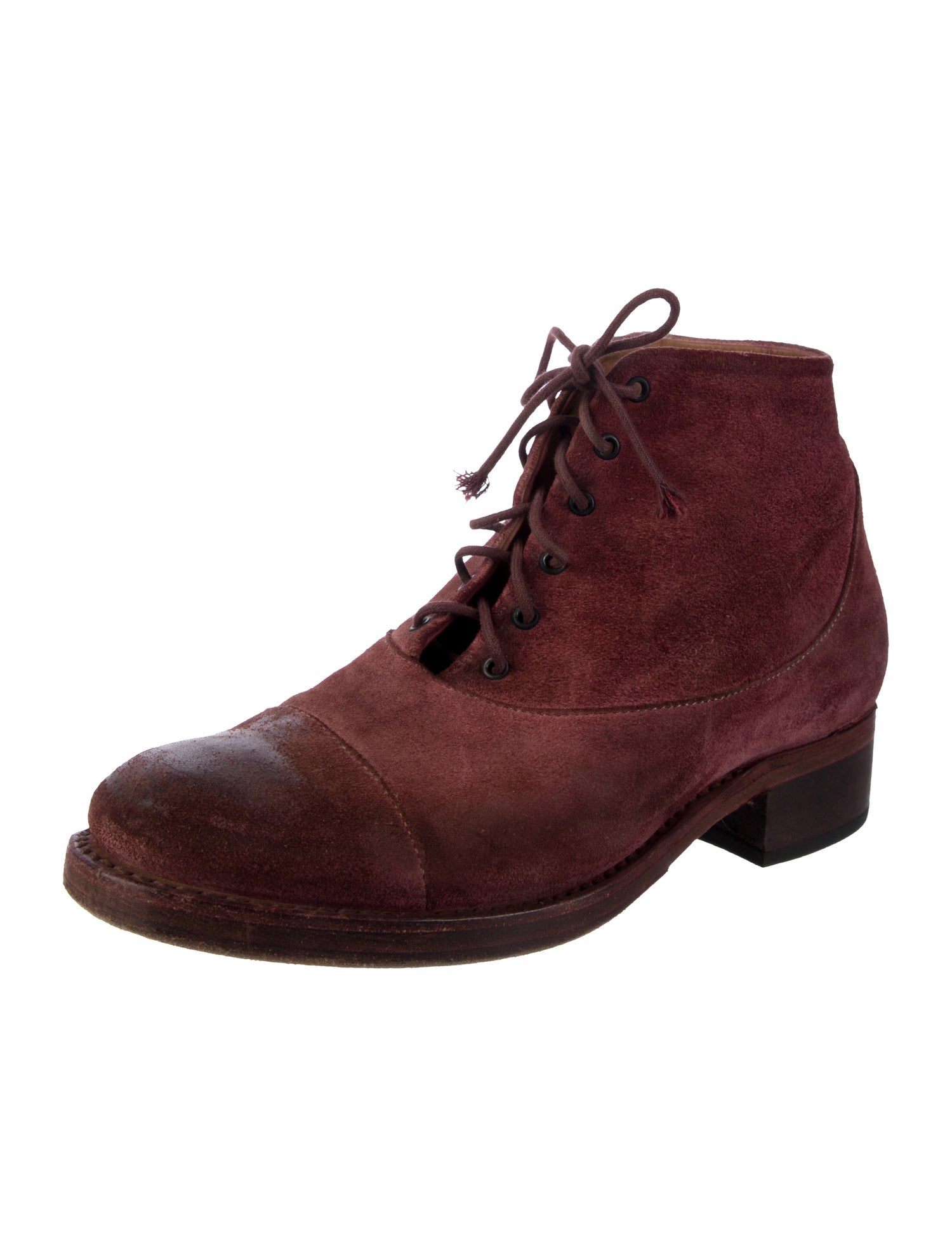 Cherevichkiotvichki Suede Lace-Up Boots